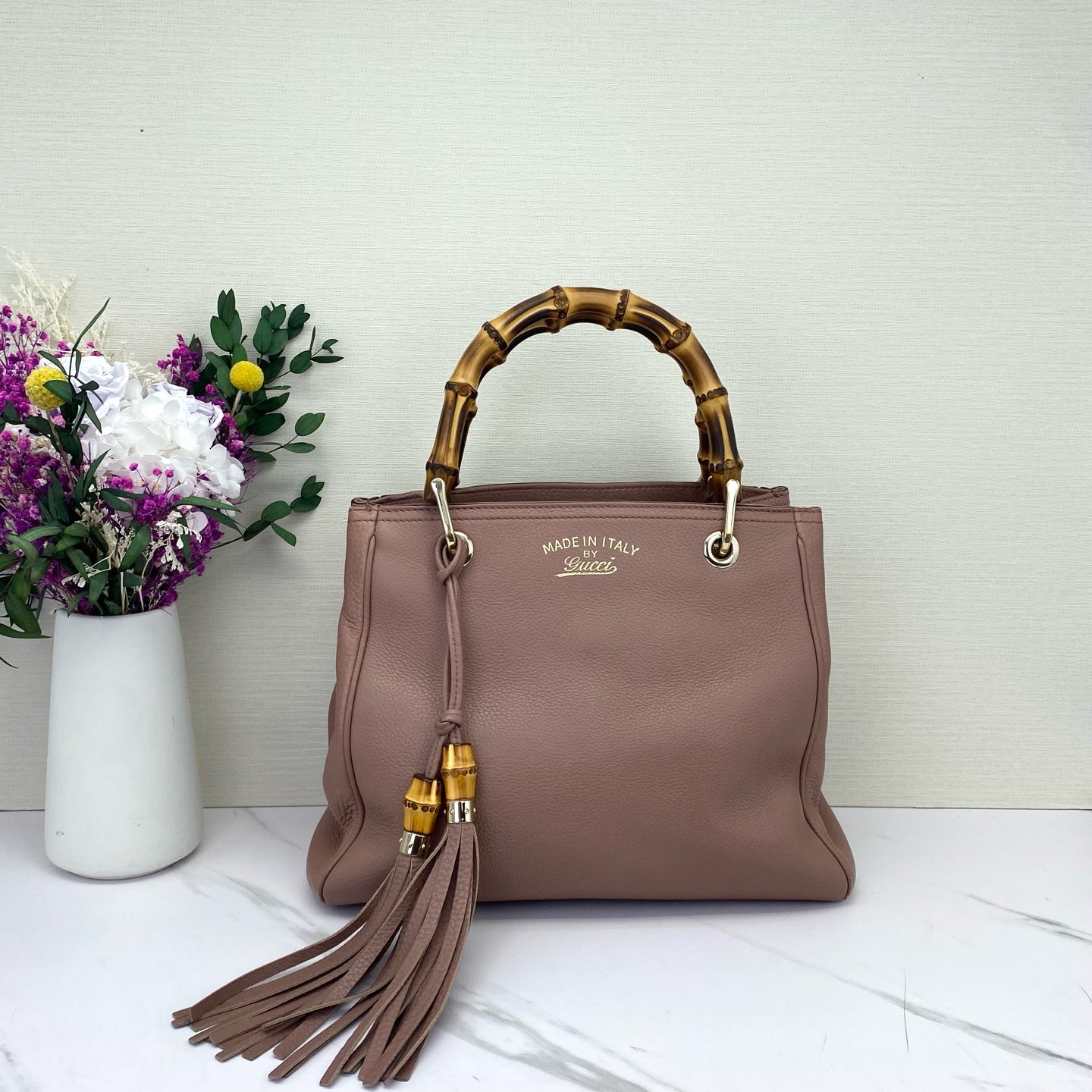 Gucci - Bamboo Shopper Tote - Leather - Pink - (Small)