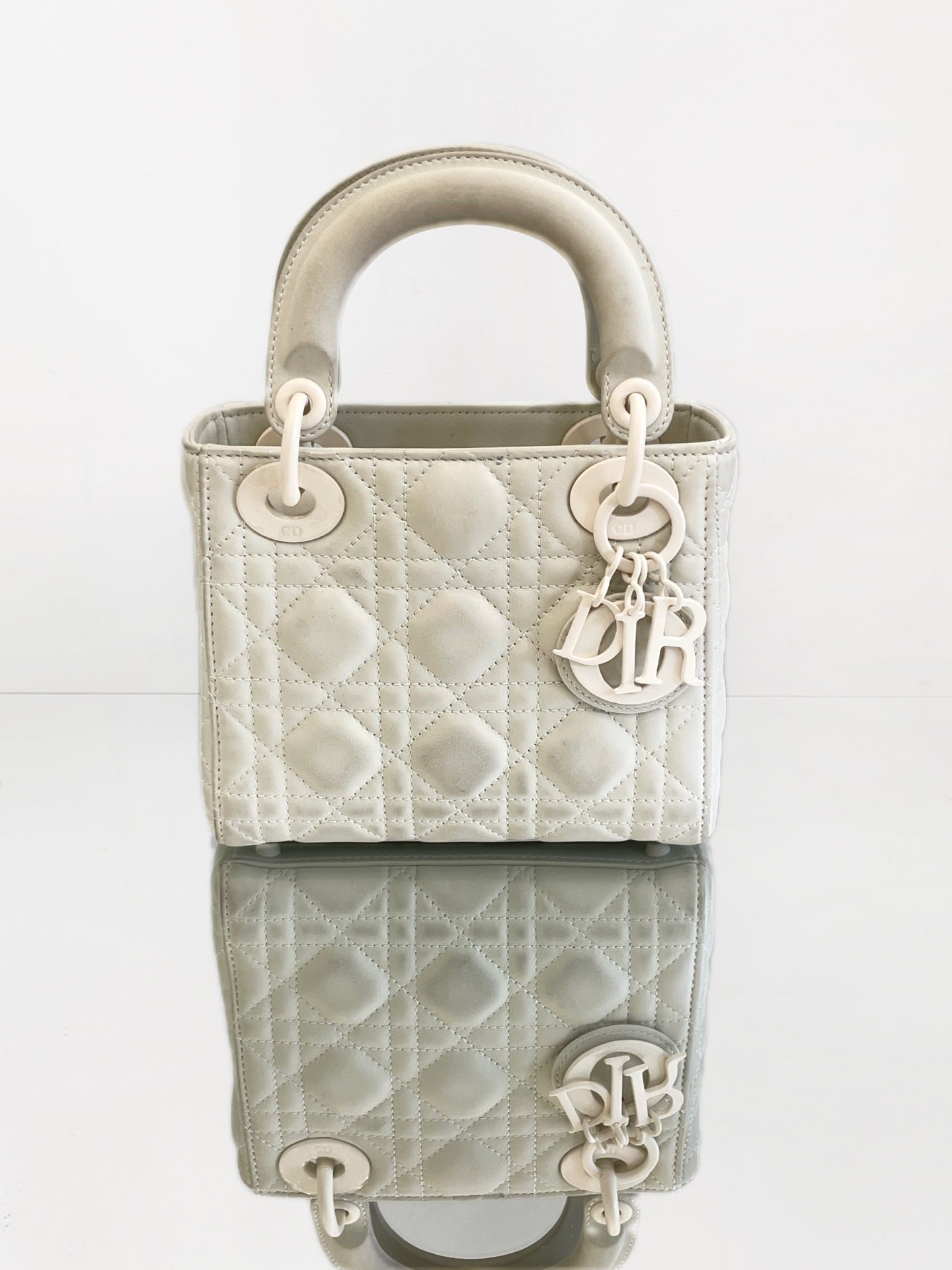 Dior - Lady Dior My ABCDior Bag - Leather - White - (mini)