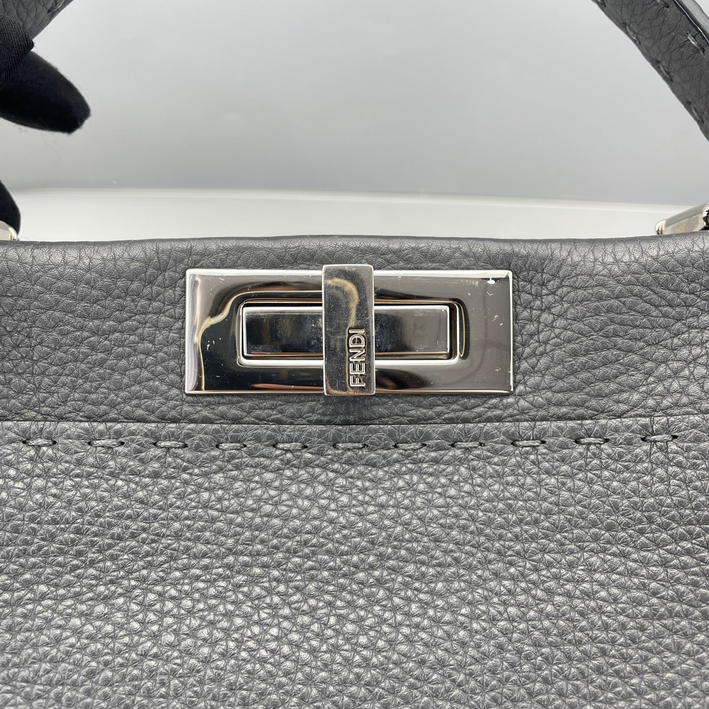 Fendi - Peekaboo - Leather - Grey - (Medium)