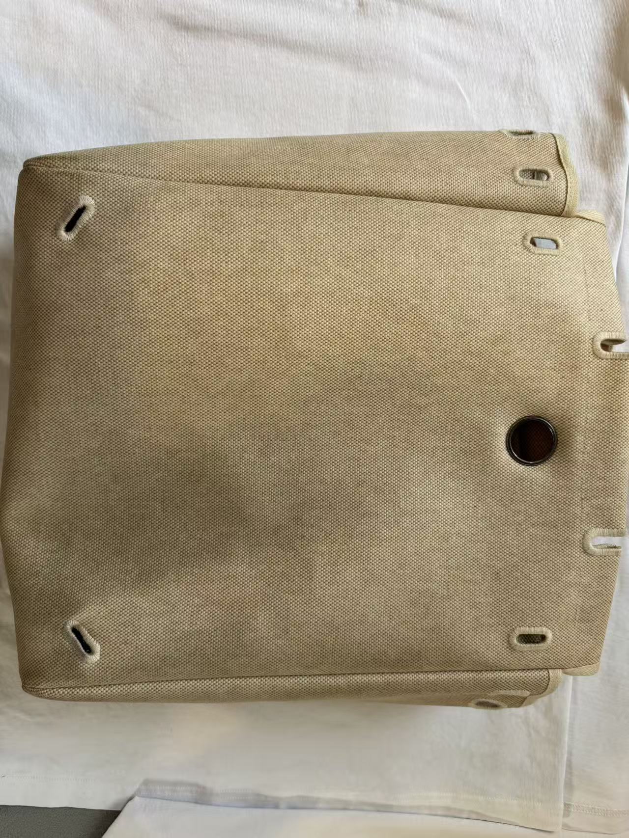 Hermès - Herbag Zip 31 - Cotton canvas and Vachette Hunter leather - Beige with natural brown leather accents - (medium)