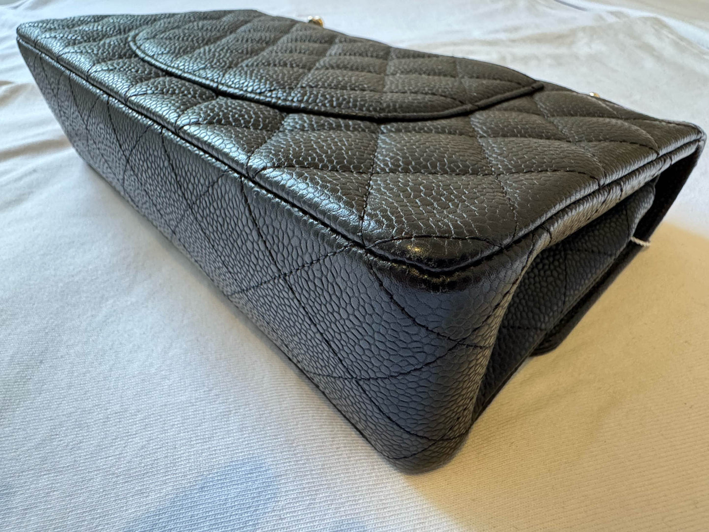 Chanel - Classic Flap Medium - Caviar leather - Black - (medium)