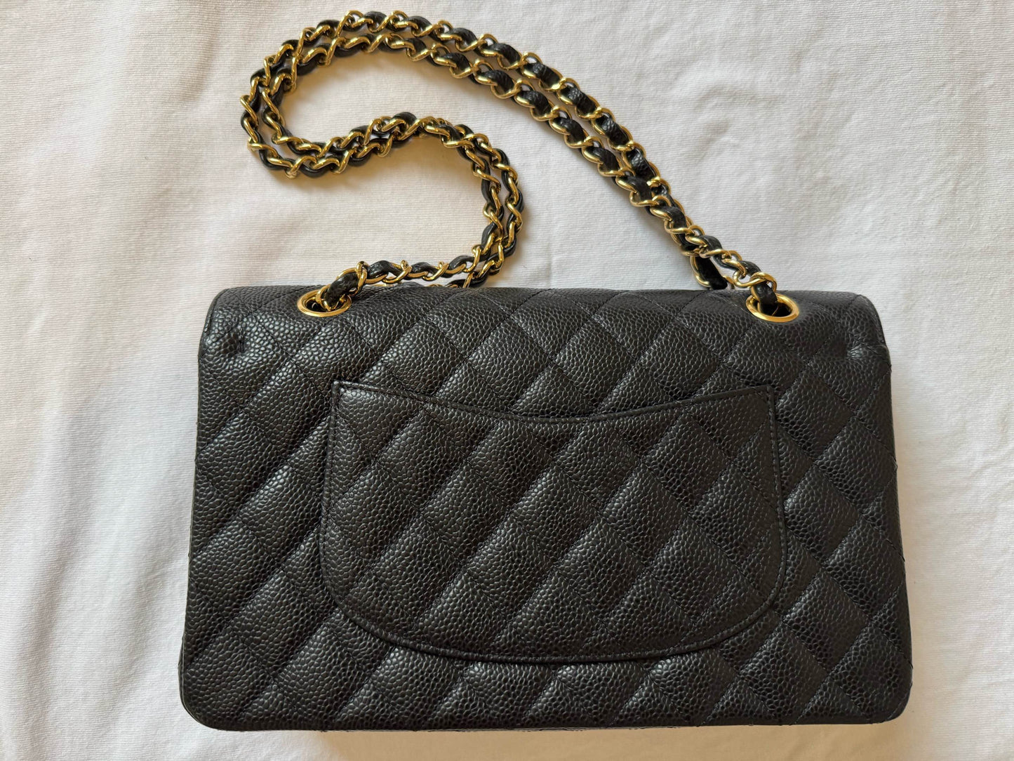 Chanel - Classic Flap Medium - Caviar leather - Black - (medium)