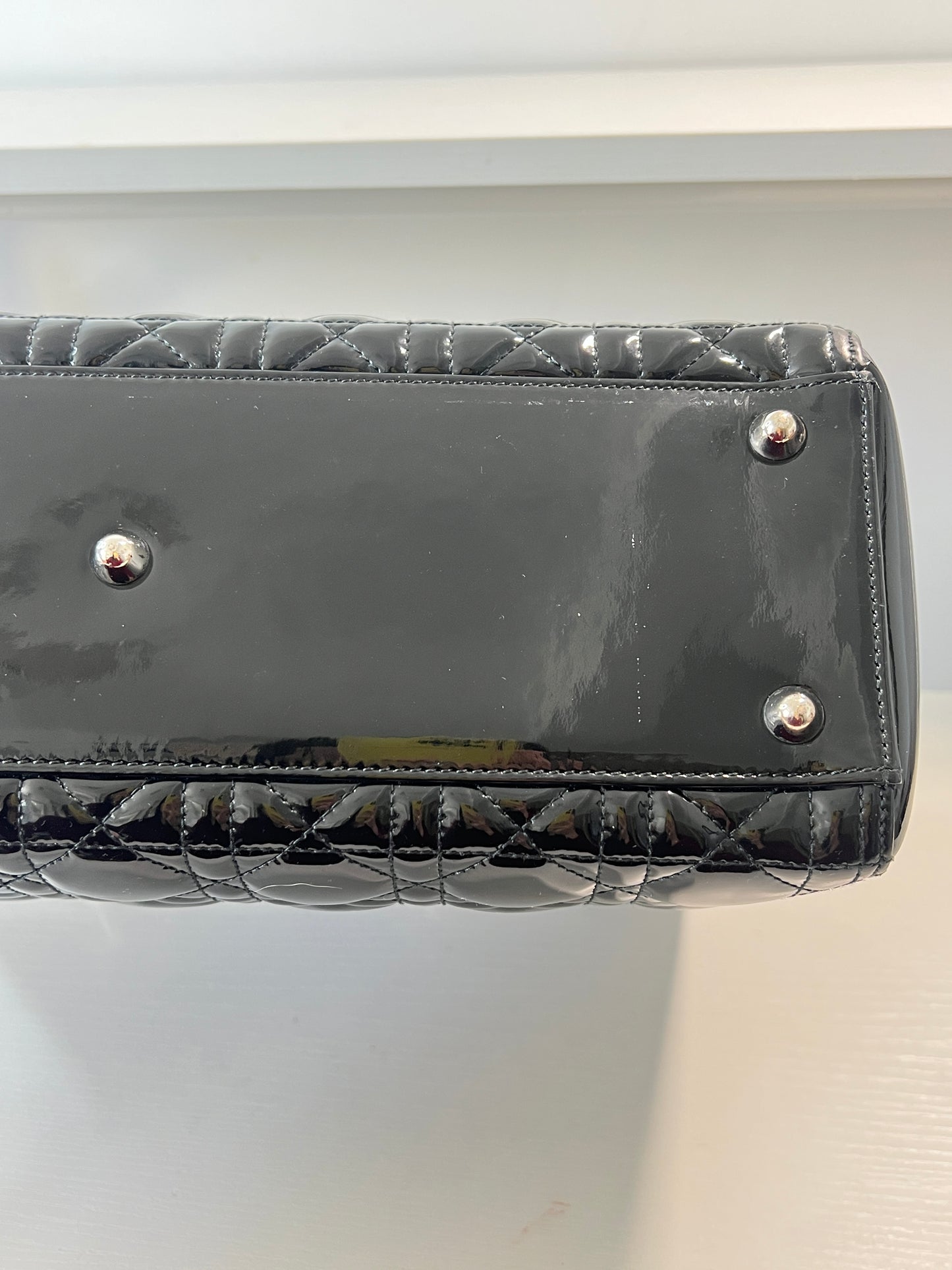 Dior - Lady Dior - Patent leather - Black - (medium)