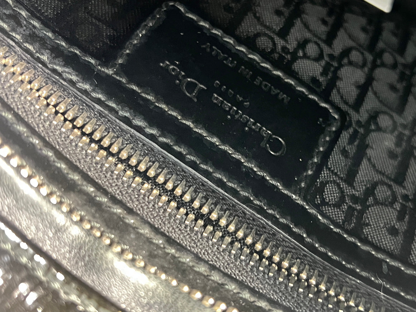 Dior - Lady Dior - Patent leather - Black - (medium)