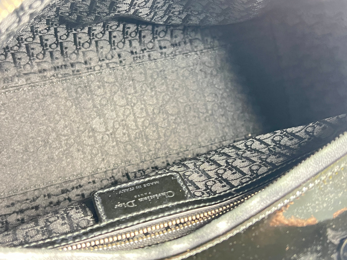 Dior - Lady Dior - Patent leather - Black - (medium)