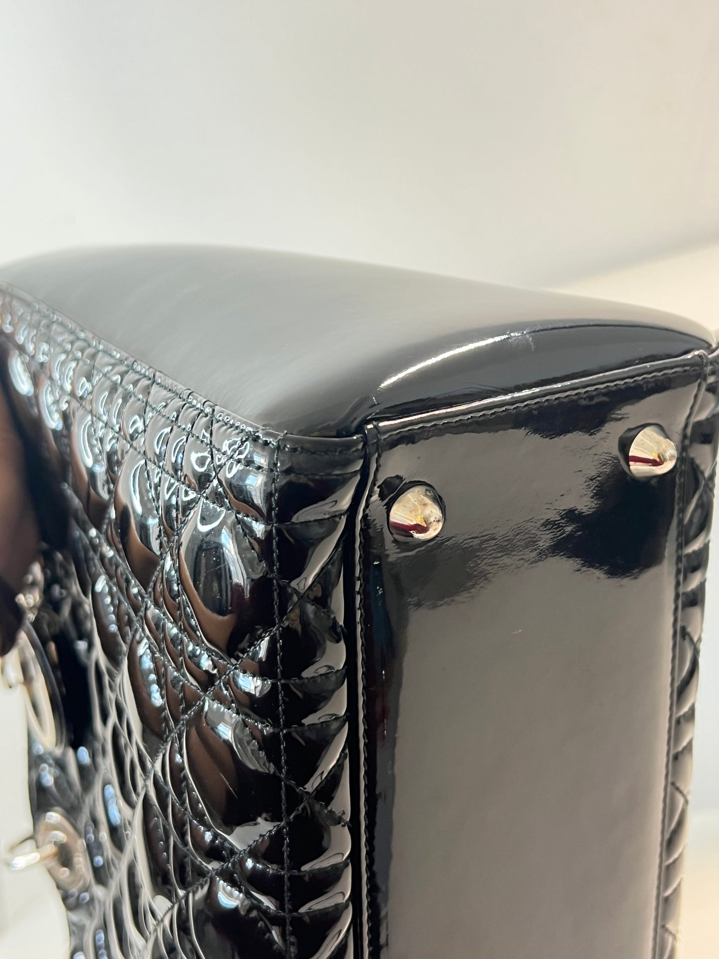 Dior - Lady Dior - Patent leather - Black - (medium)