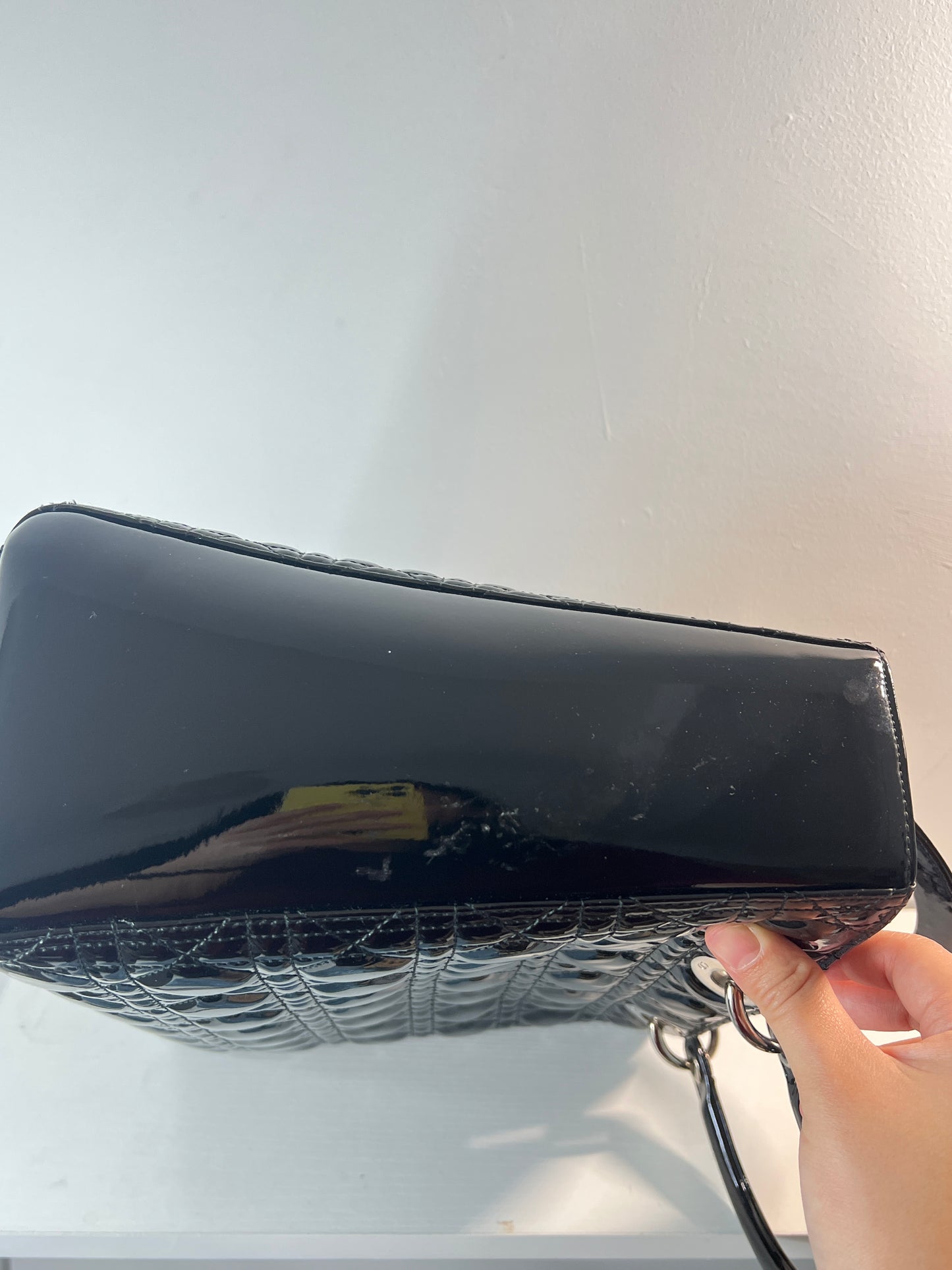 Dior - Lady Dior - Patent leather - Black - (medium)