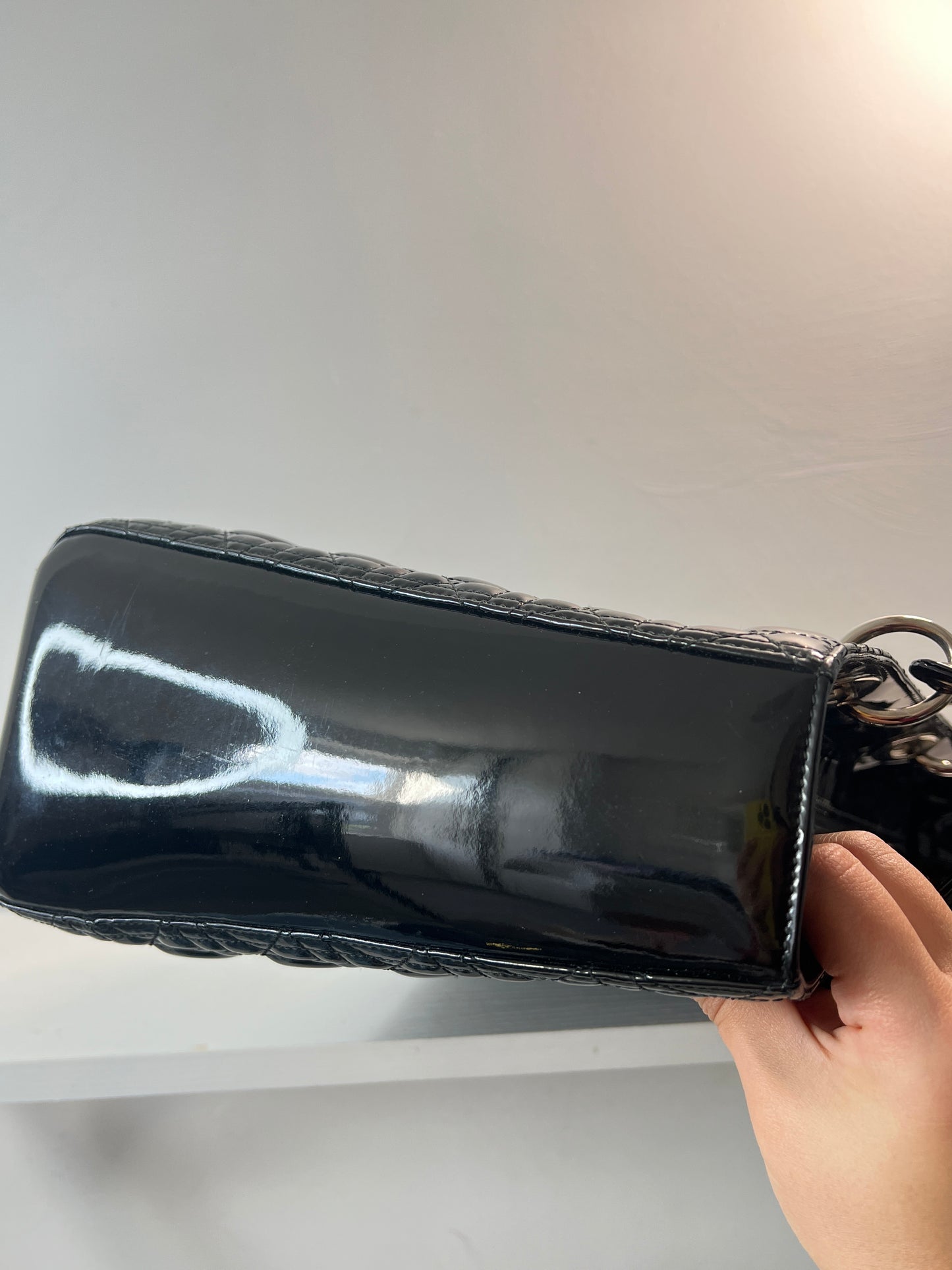 Dior - Lady Dior - Patent leather - Black - (medium)