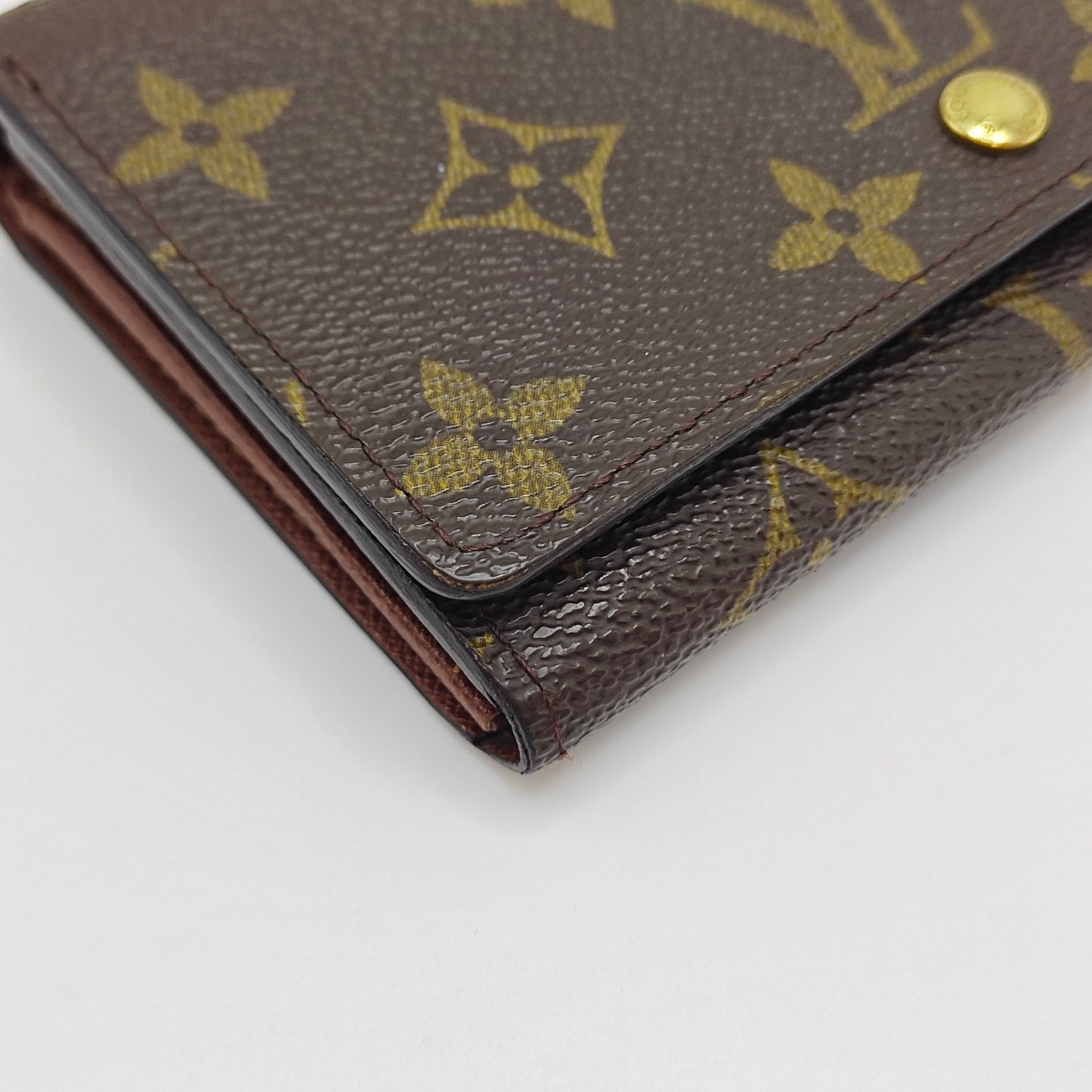 Louis Vuitton - Monogram Flap Wallet - Monogram coated canvas with leather lining - Brown - (small)