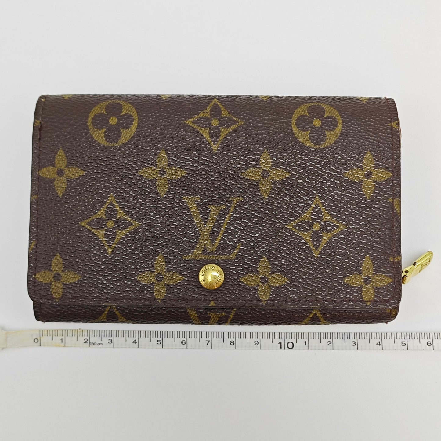 Louis Vuitton - Monogram Folding Wallet - Monogram coated canvas with leather lining - Brown - (Small)