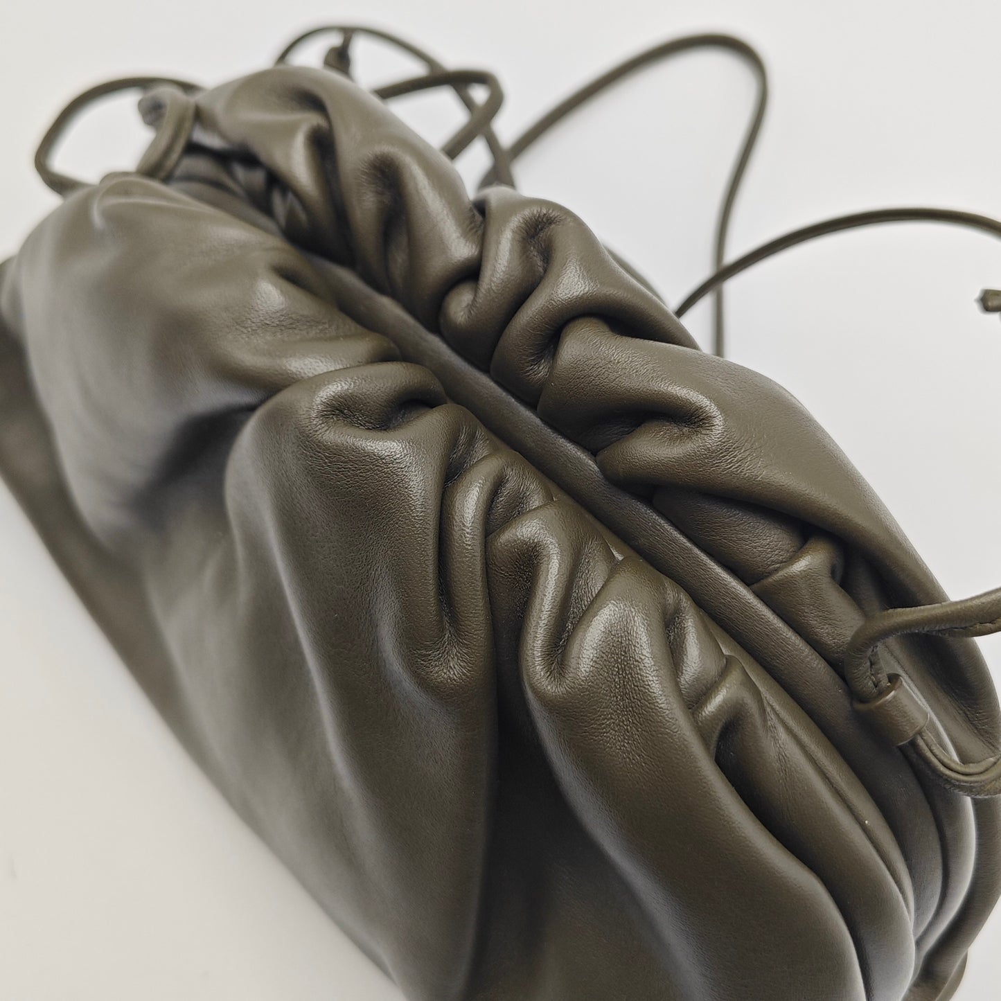 Bottega Veneta - The Pouch - Leather - Dark Olive Brown - (small)
