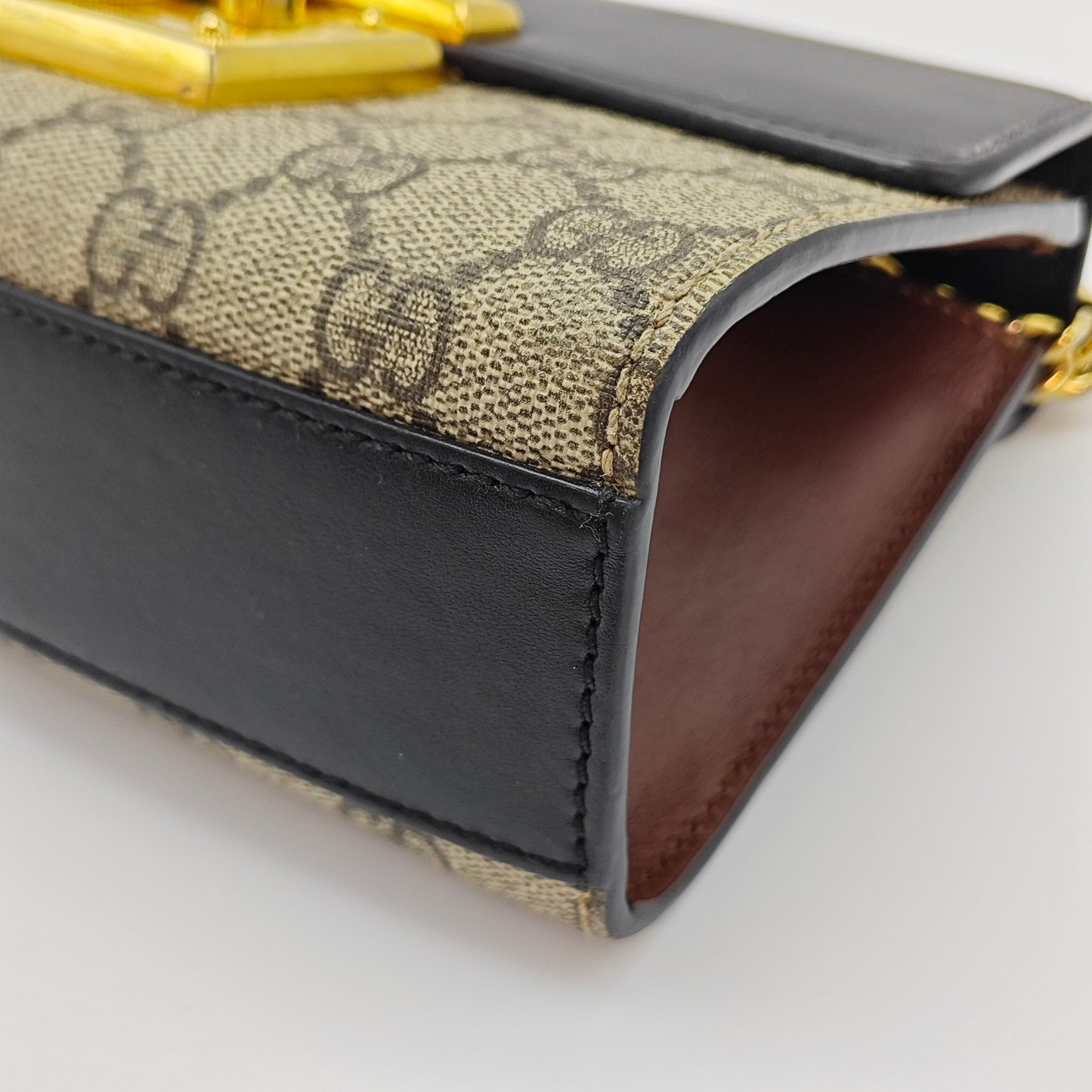 Gucci - Padlock - GG Supreme canvas and Leather - Beige - (small)