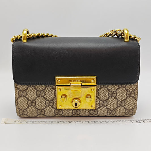 Gucci - Padlock - GG Supreme canvas and Leather - Beige - (small)
