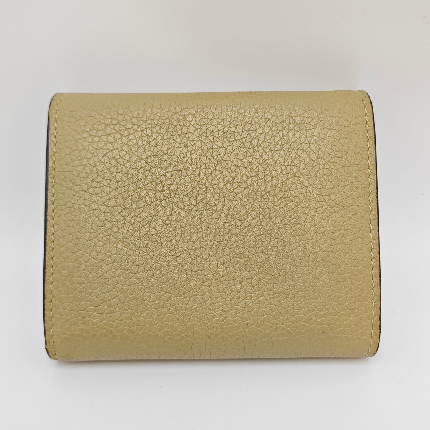 Celine - Small Tri-fold Wallet - Grained calfskin leather - Beige - (mini)