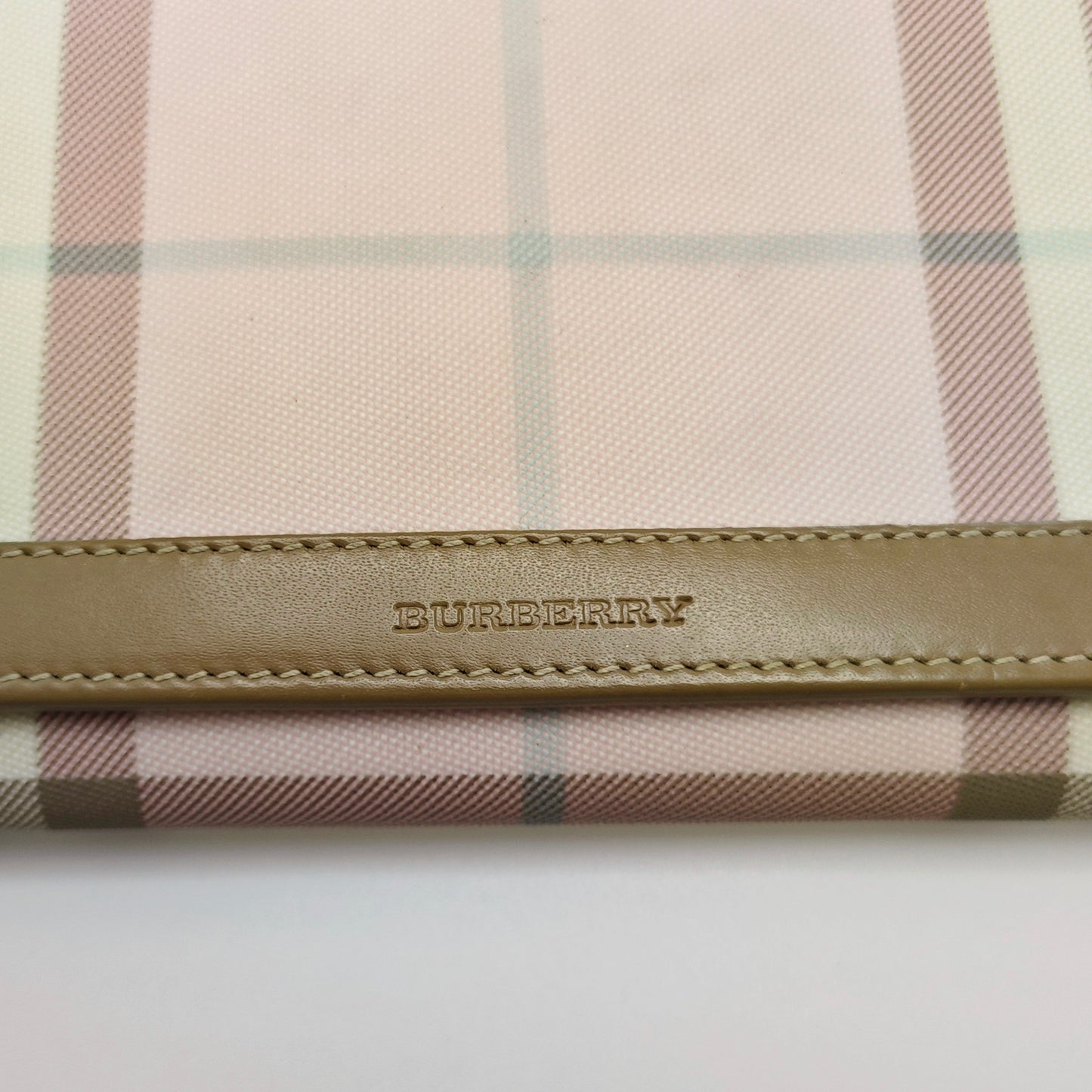 Burberry - Nova Check Flap Wallet - Coated canvas and leather - Pink - (Large)