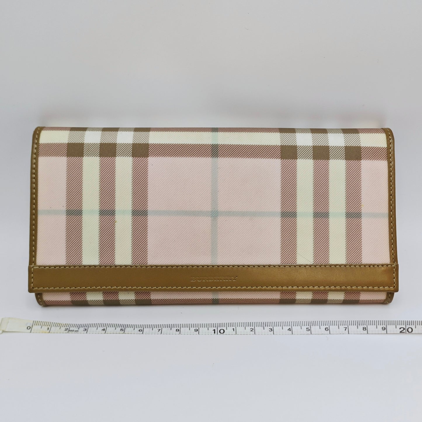 Burberry - Nova Check Flap Wallet - Coated canvas and leather - Pink - (Large)