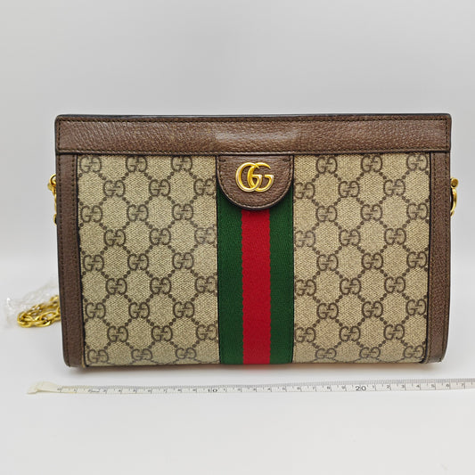 Gucci - Ophidia Small Shoulder Bag - Synthetic - Beige - (small)