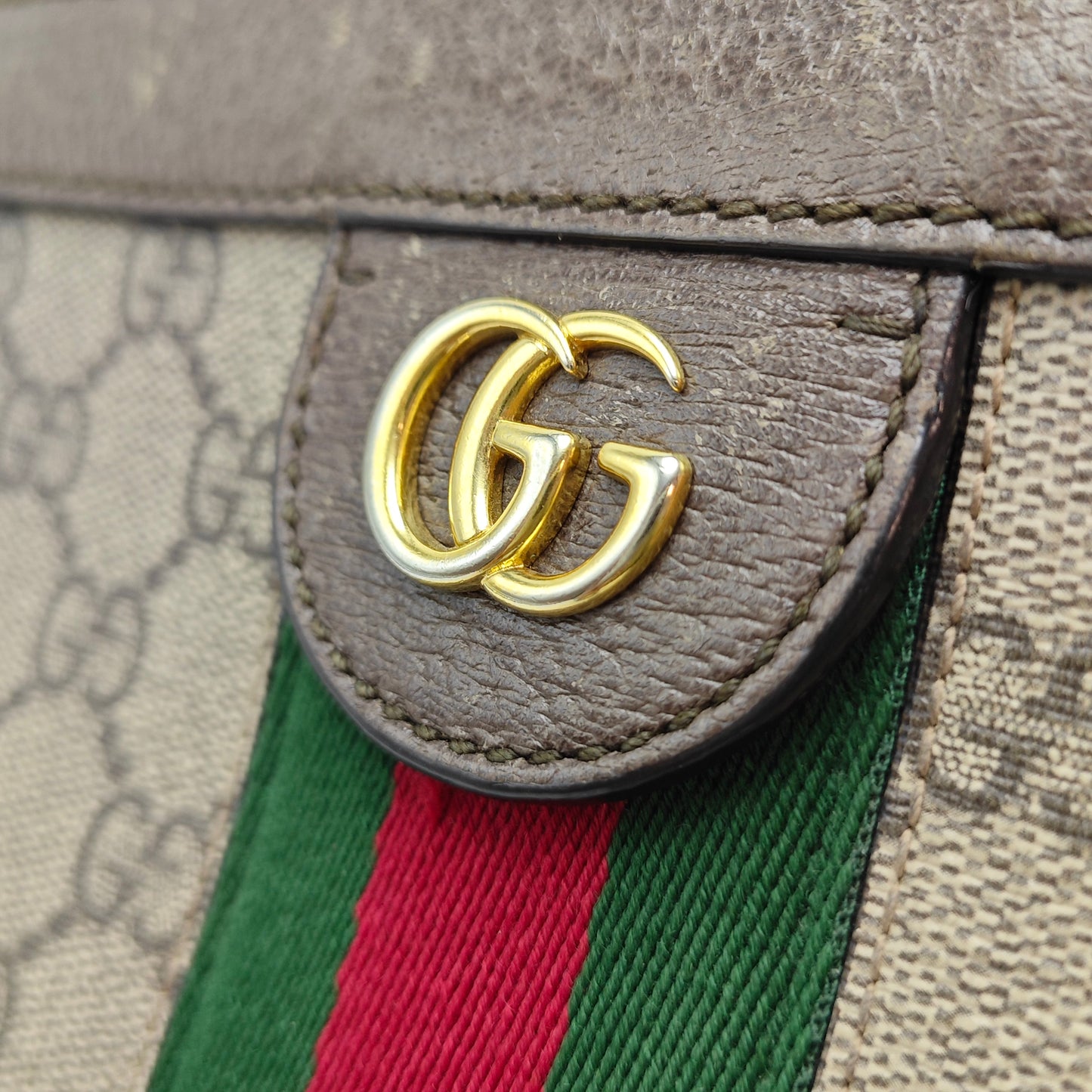 Gucci - Ophidia Small Shoulder Bag - Synthetic - Beige - (small)