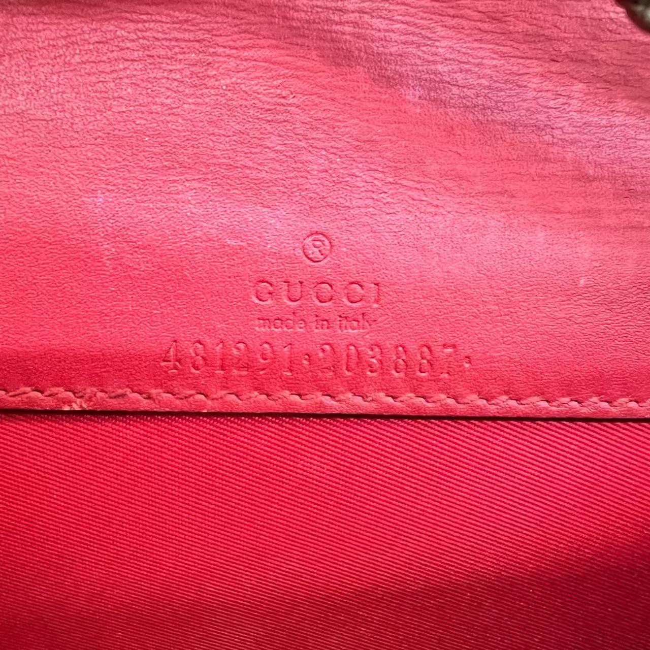 Gucci - Cherry GG Supreme Wallet on Chain - GG Supreme coated canvas with leather trim - Beige and Ebony - (mini)