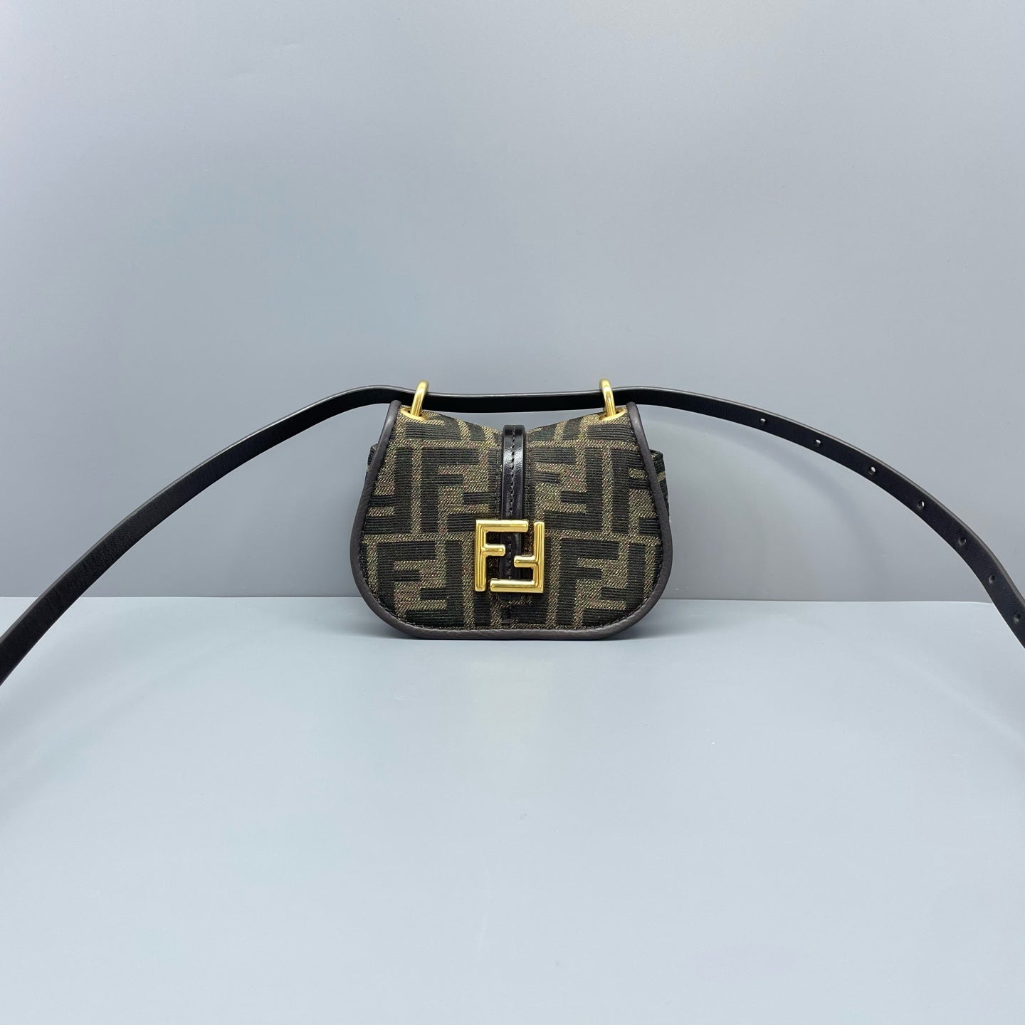 Fendi - Mini Baguette - Canvas and Leather - Brown - (mini)