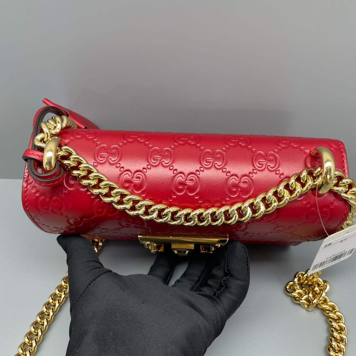 Gucci - Padlock - Leather - Red - (small)