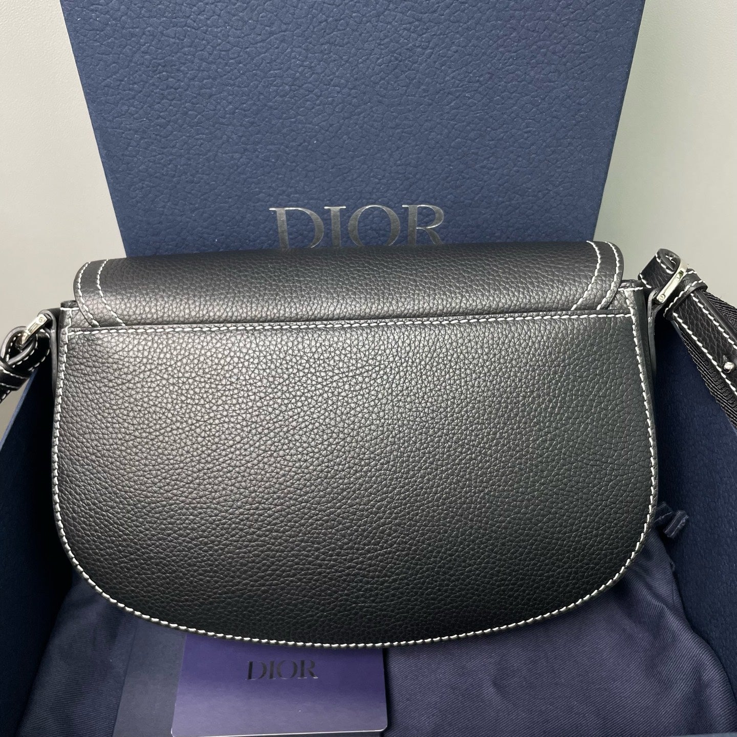 Dior - Saddle Bag - Grained leather - Black - (small)