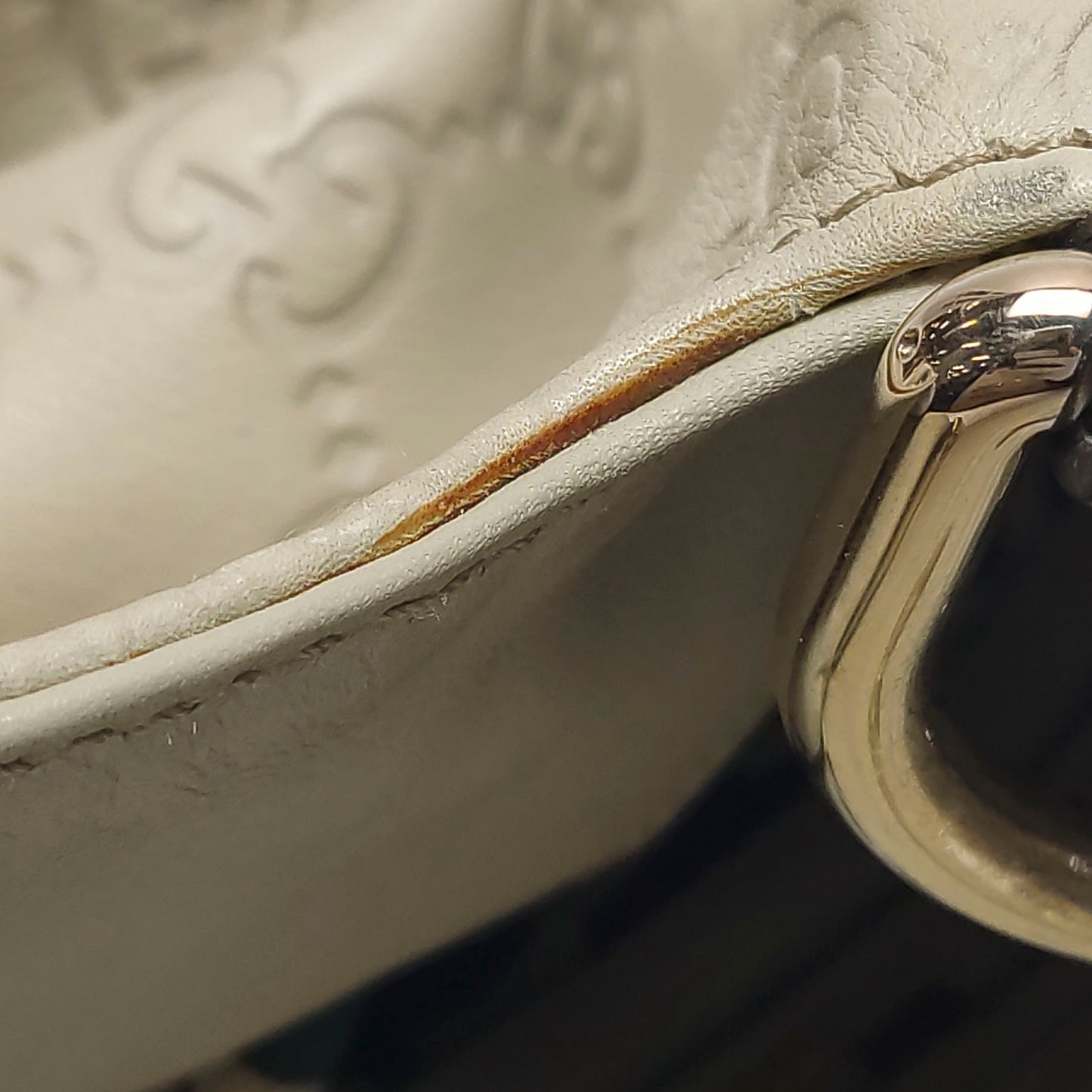 Gucci - Sukey Guccissima Hobo Bag - Guccissima embossed calfskin leather - Milkshake White - (Medium)
