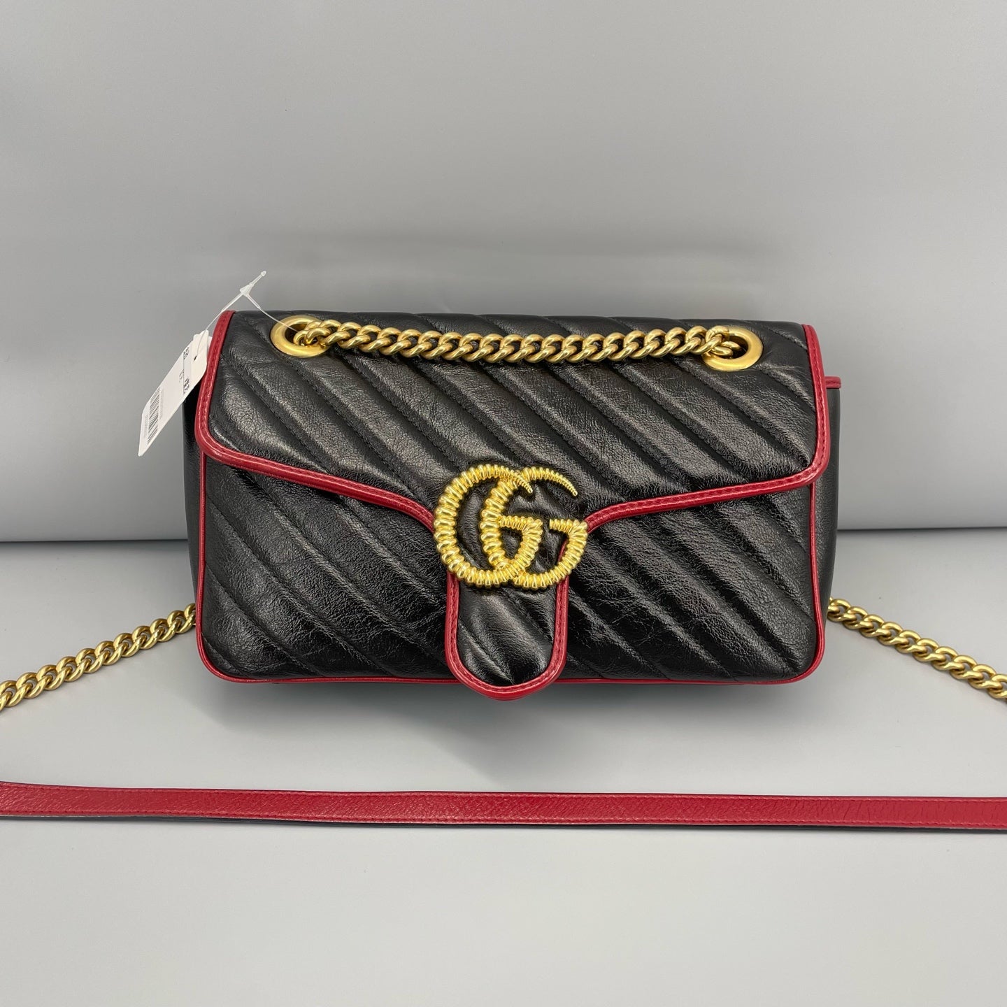 Gucci - GG Marmont Matelassé Shoulder Bag - Leather - Black - (medium)