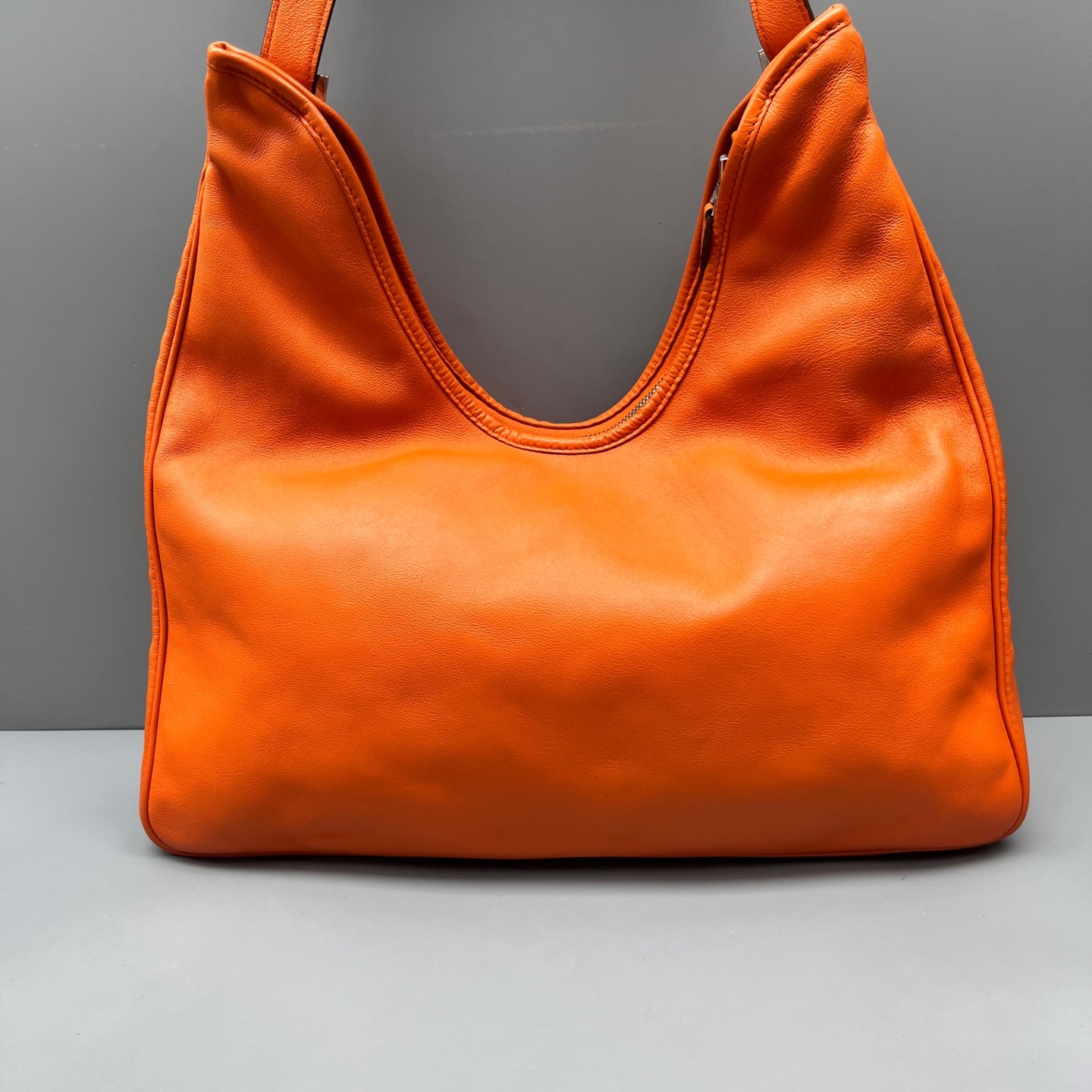 Hermès - Massai Cut Tote Bag - Supple calfskin leather - Orange - (Large)