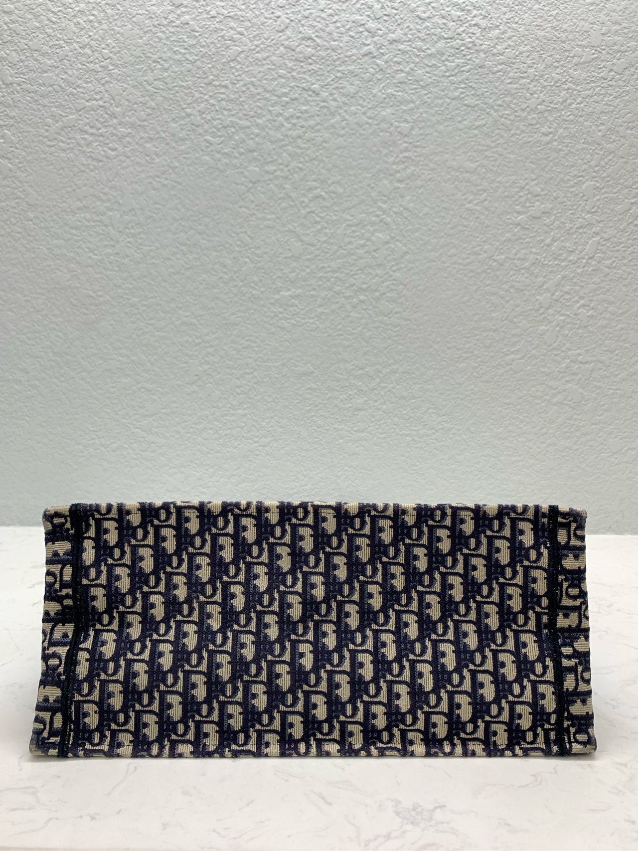 Dior - Book Tote Large - Jacquard canvas - Blue with Beige - (large)