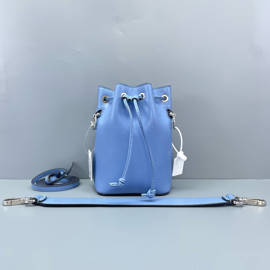 Fendi - Mon Tresor Mini Bucket Bag - Leather - Blue - (mini)