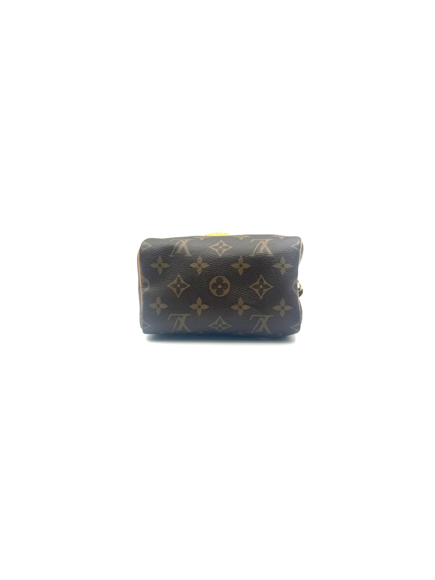 Louis Vuitton - Nano Speedy - Monogram coated canvas with natural cowhide leather trim - Brown - (Mini)