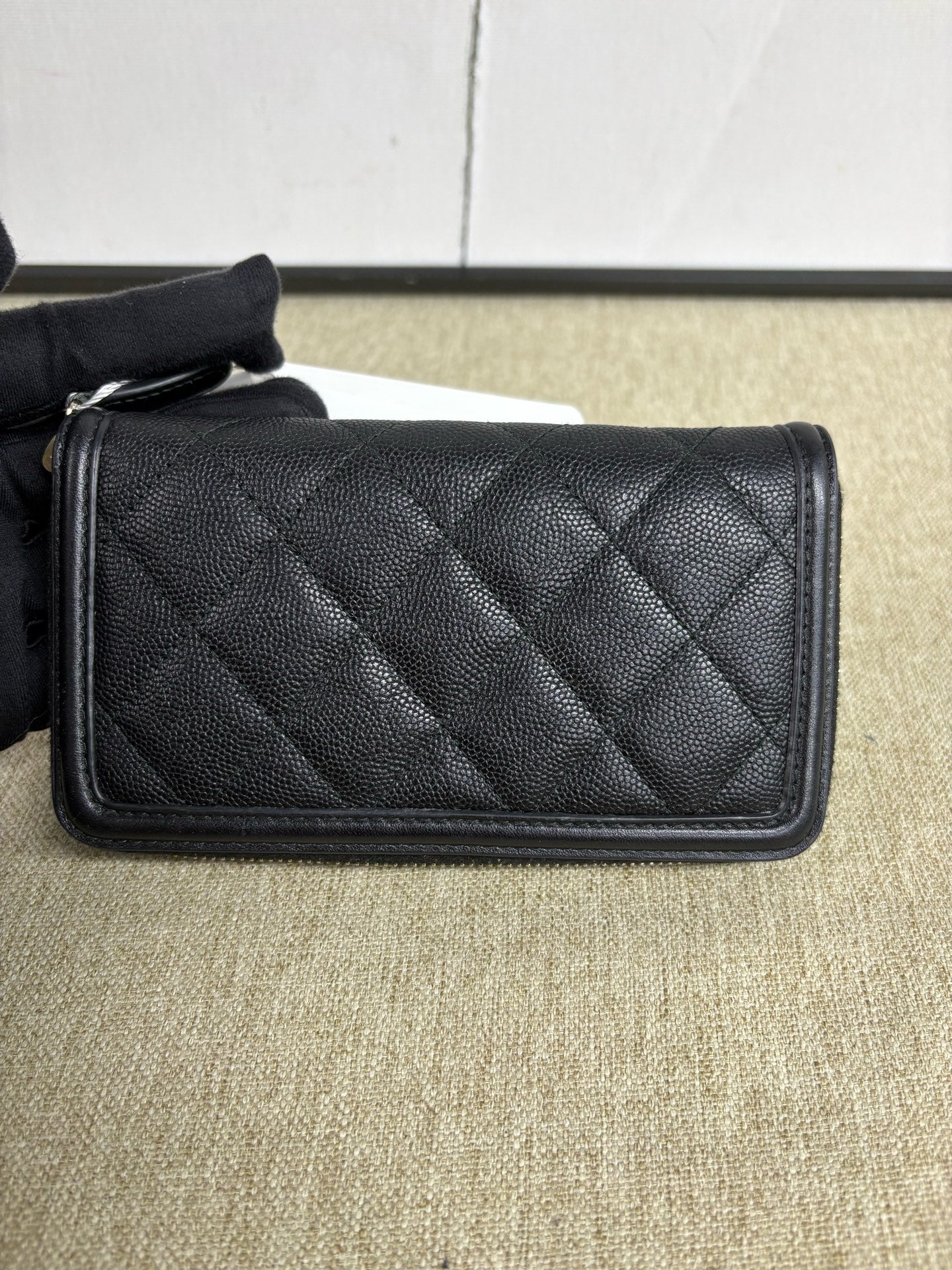 Chanel - Vanity Series Short Wallet CD7479 - Grained leather - Black - (small)