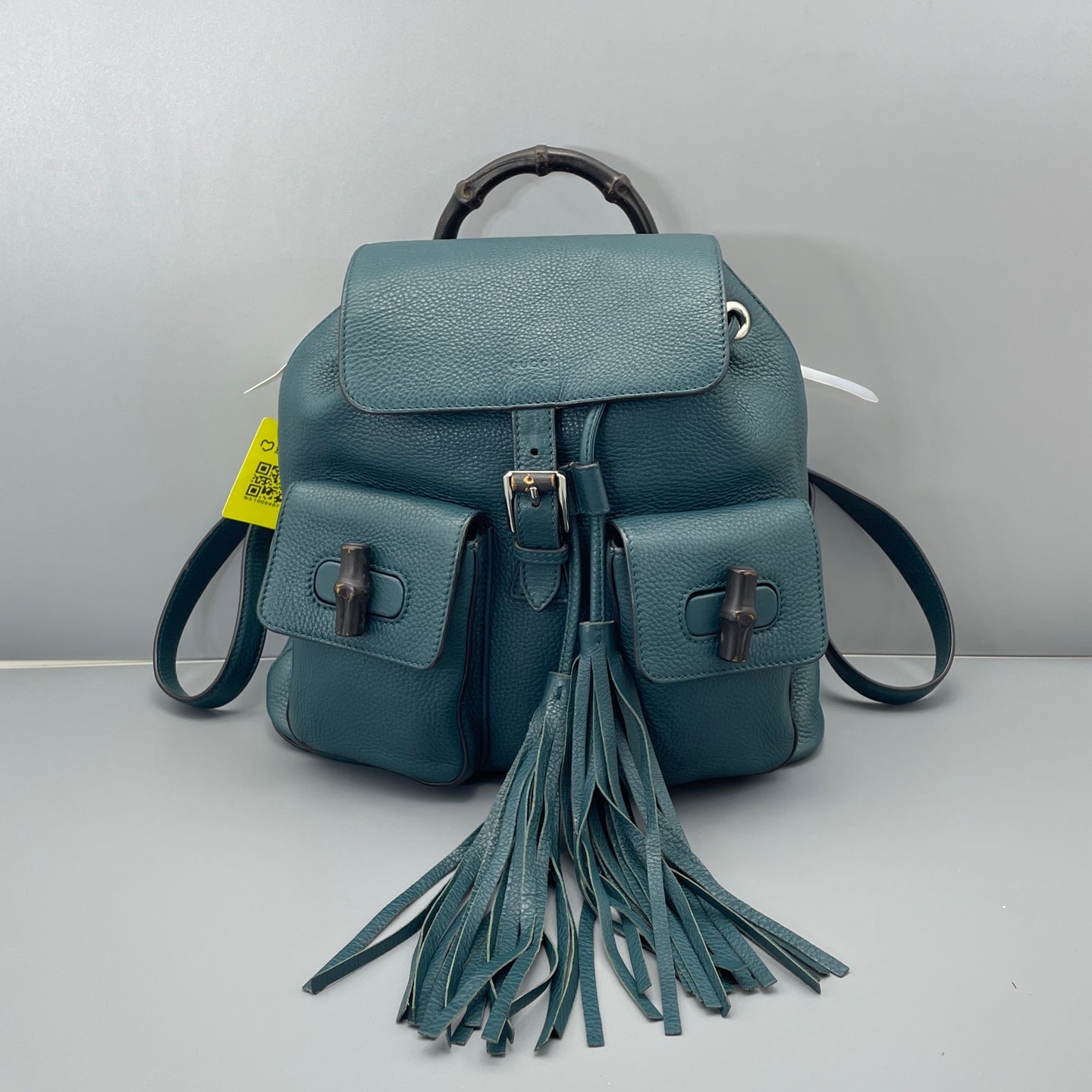 Gucci - Bamboo Tassel Backpack - Leather - Blue - (Medium)