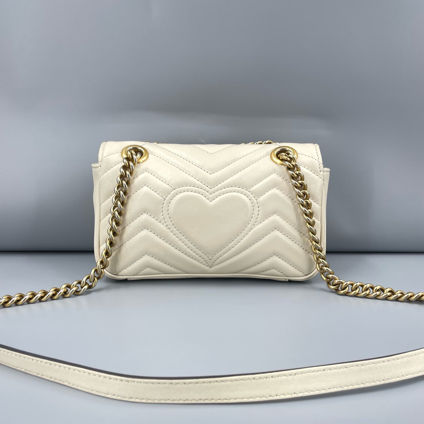 Gucci - GG Marmont Matelasse Mini Bag - Calfskin leather - White - (mini)
