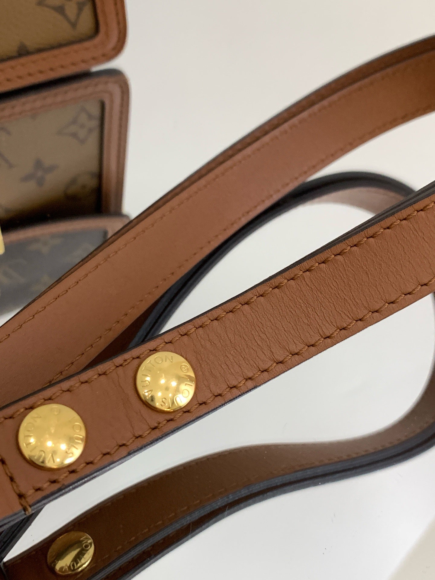 Louis Vuitton - Mini Dauphine - Monogram Canvas with natural cowhide leather trim - Brown - (mini)