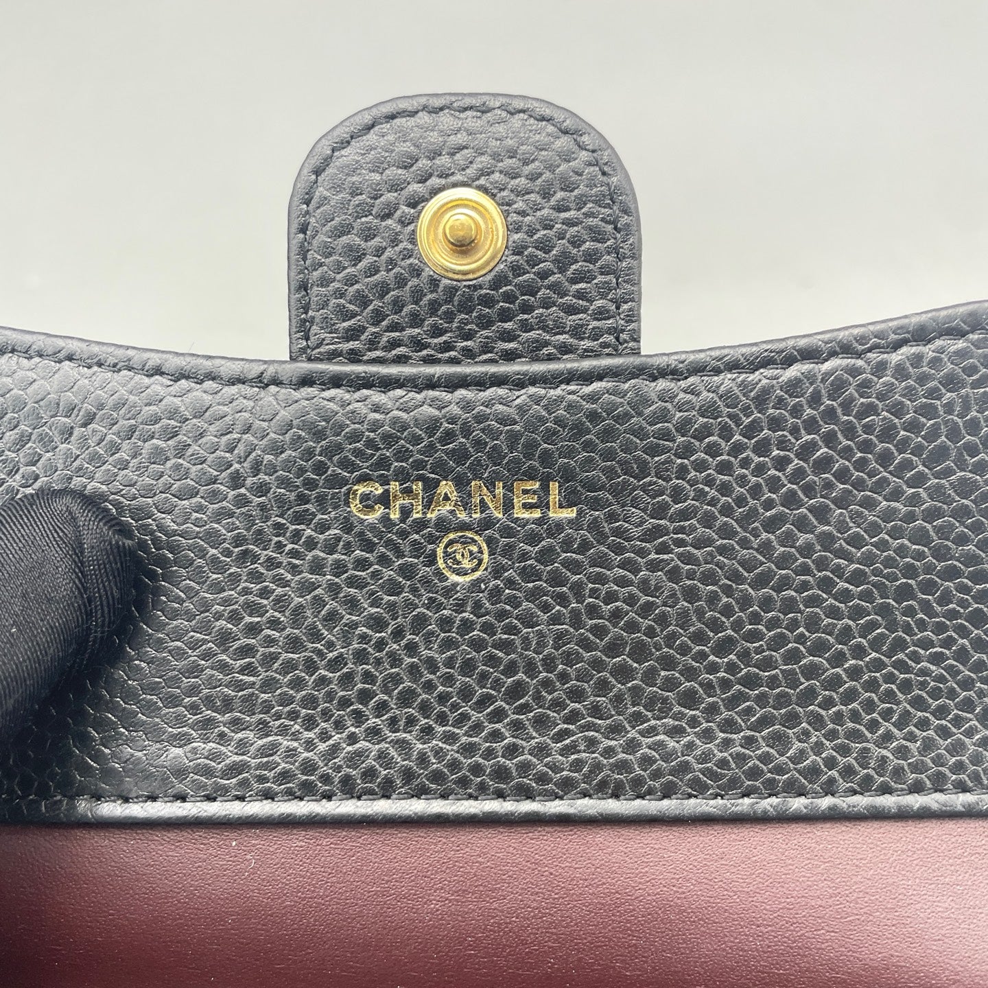 Chanel - Classic Flap Trifold Wallet A6988 - Caviar leather - Black - (Small)