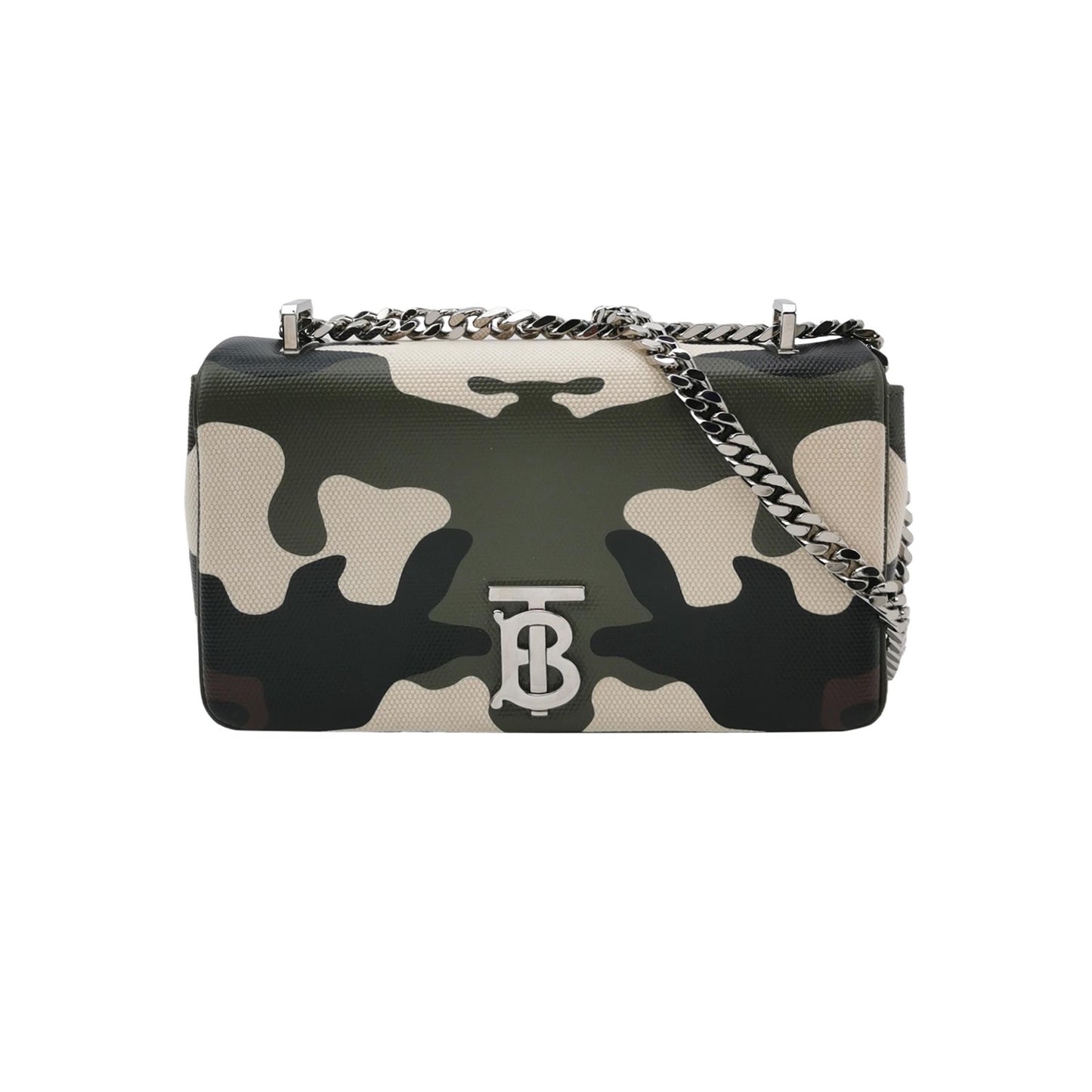 Burberry - TB Chain Bag - Coated canvas with leather trim - Multicolour - (mini)