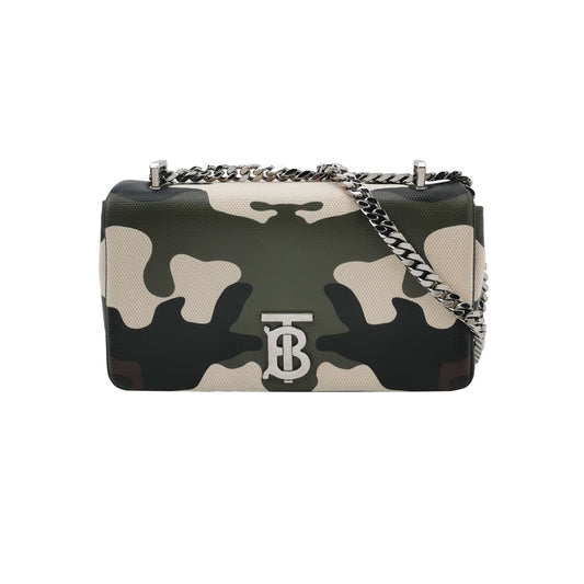 Burberry - TB Chain Bag - Coated canvas with leather trim - Multicolour - (mini)