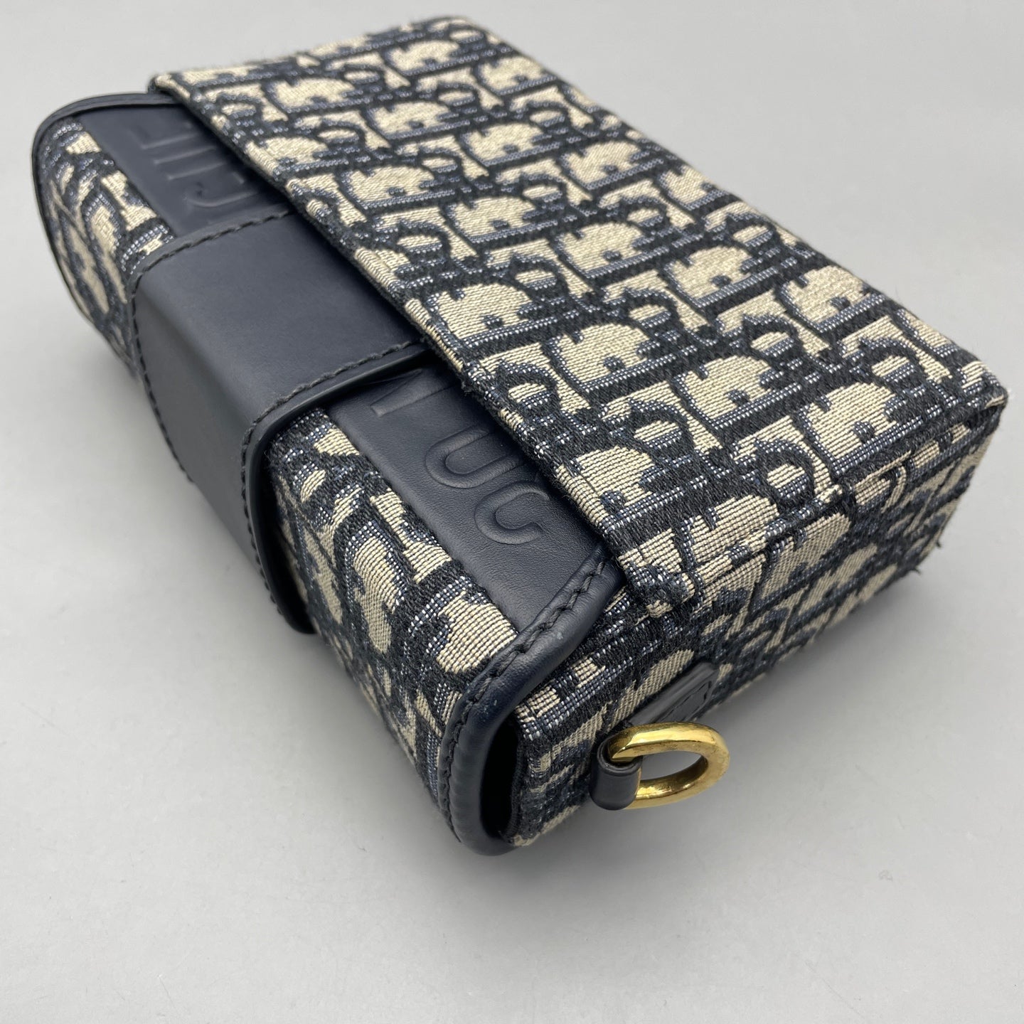 Dior - 30 Montaigne Mini Bag - Dior Oblique jacquard canvas with calfskin leather trim - Blue - (mini)