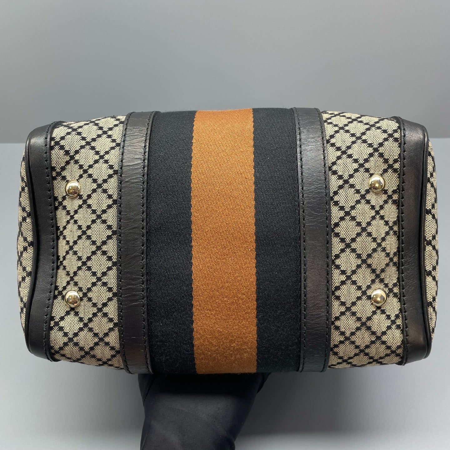 Gucci - Diamante Boston Bag 281518 - Canvas and Leather - Multicolour - (Medium)