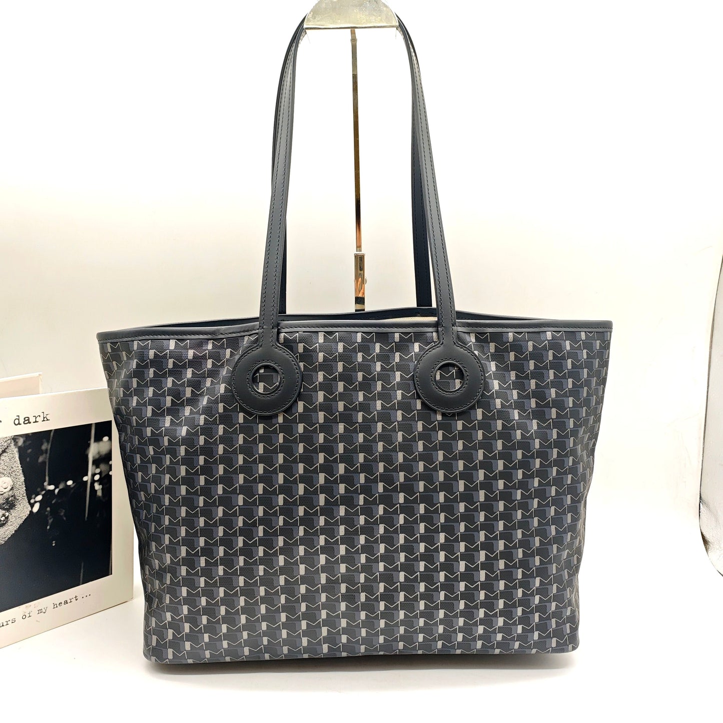 Moynat - Oh! Tote - Coated canvas with leather trim - Black - (Medium)