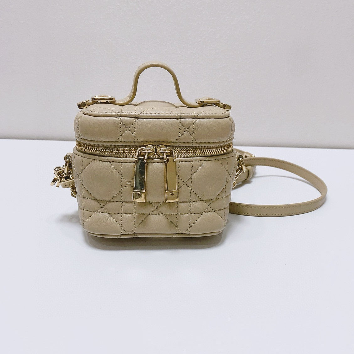 Dior - Mini Vanity Case - Lambskin leather - Beige - (mini)