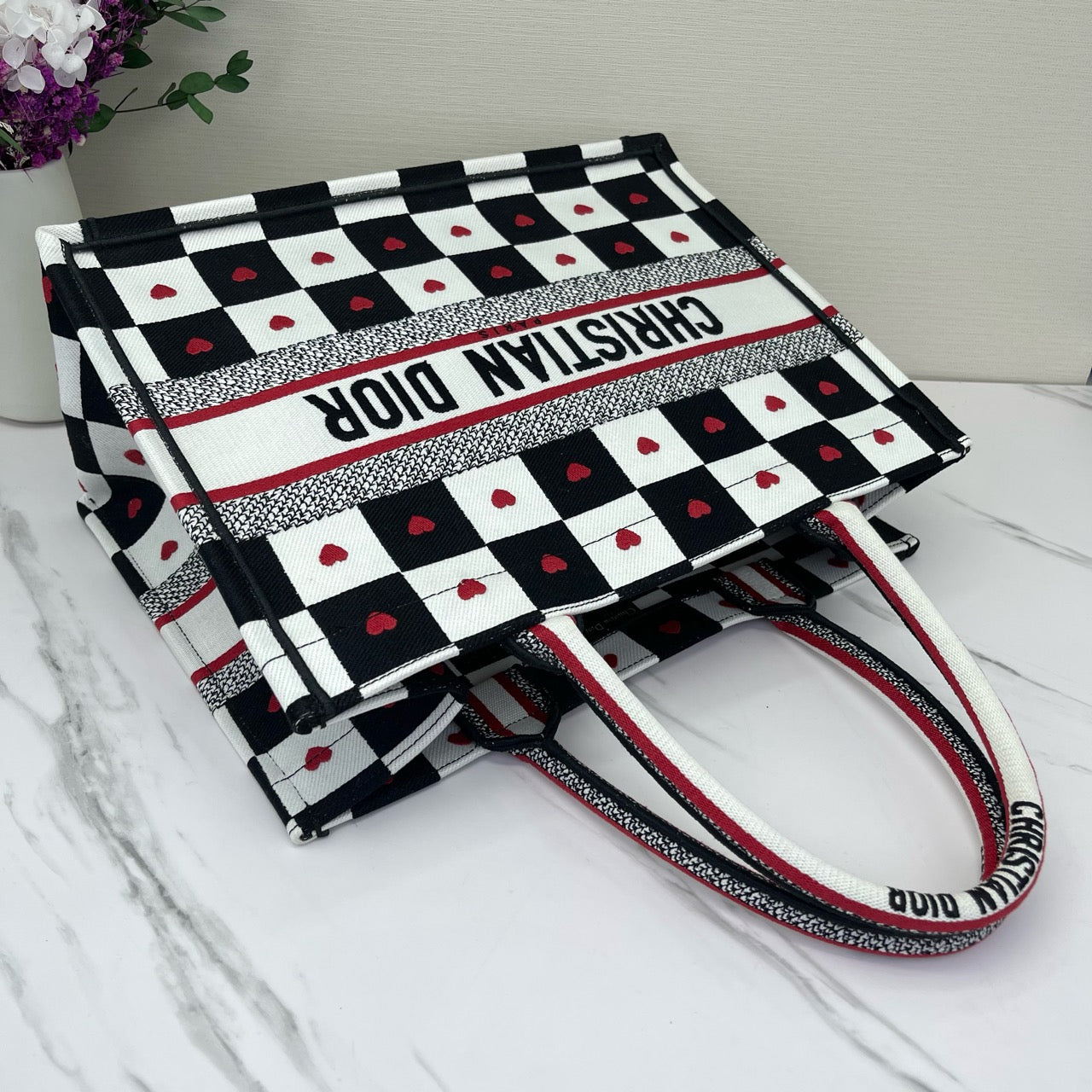 Dior - Book Tote - Embroidered canvas - Multicolour - (Medium)