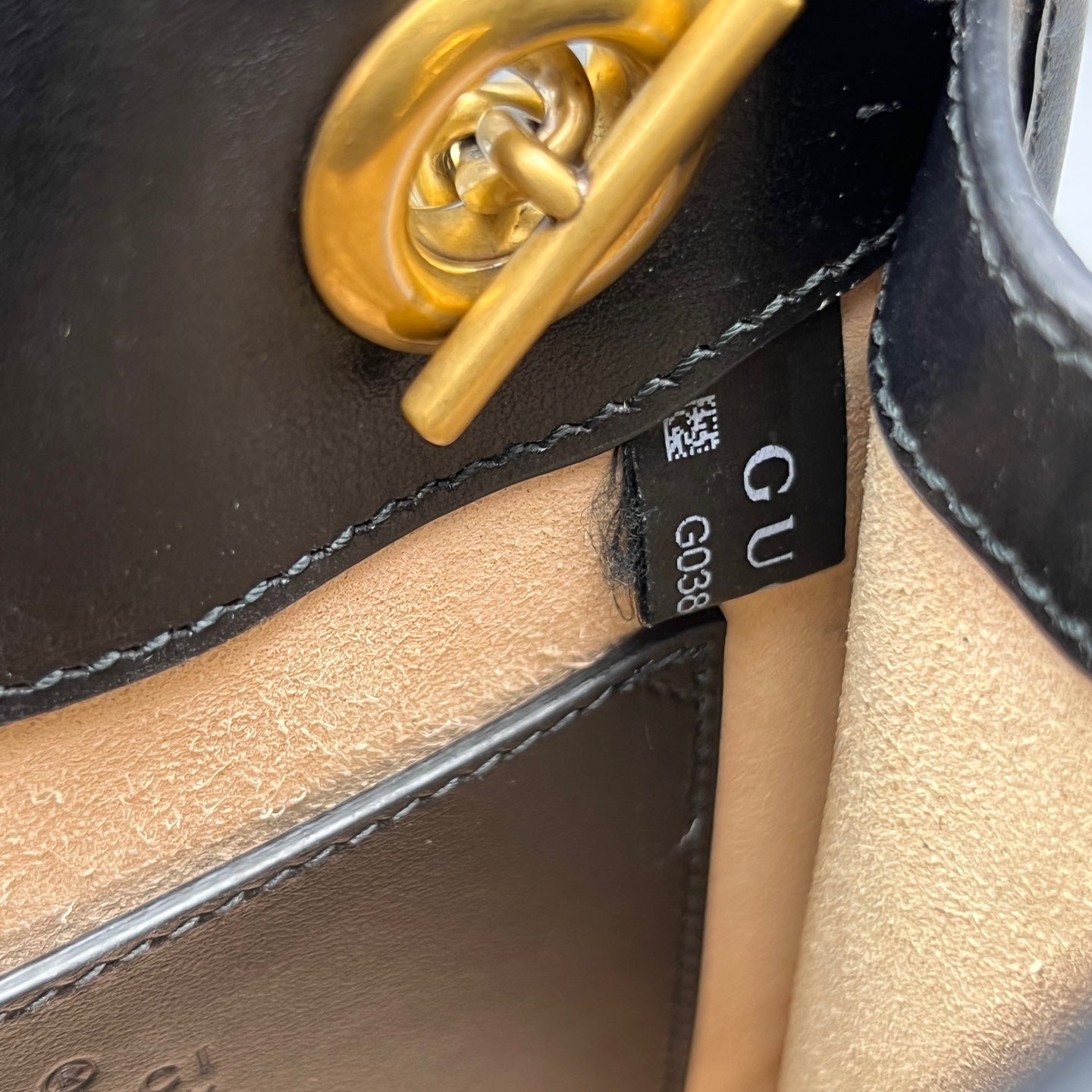 Gucci - GG Marmont Mini Top Handle Bag - Leather - Black - (mini)
