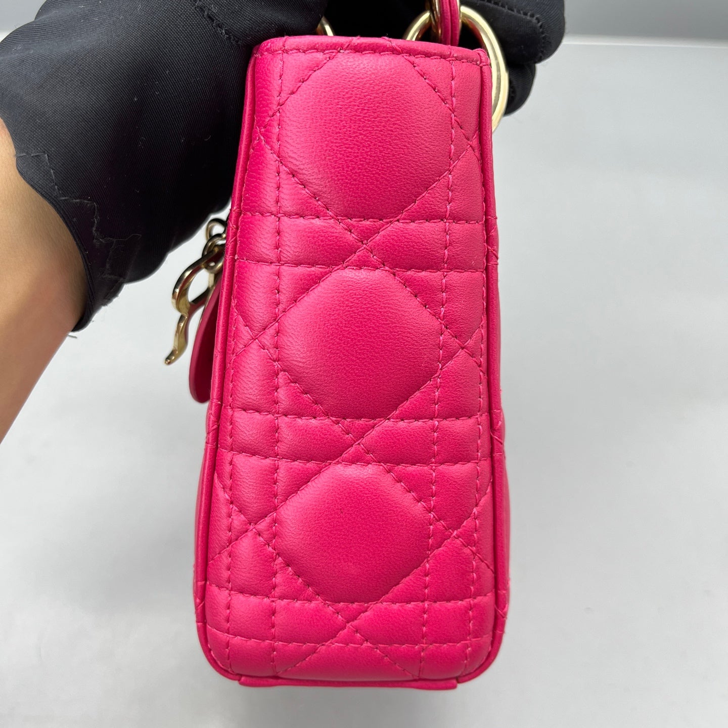Dior - Lady Dior - Lambskin leather - Pink - (Mini)