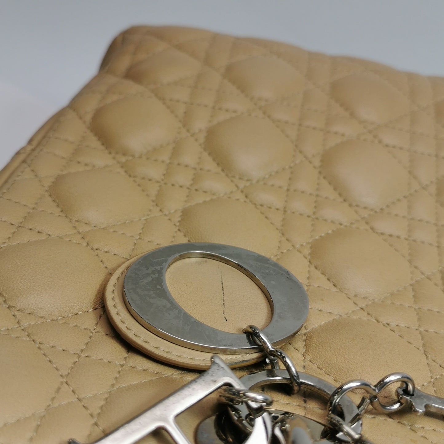 Dior - Lady Dior Tote - Lambskin leather - Beige - (Large)