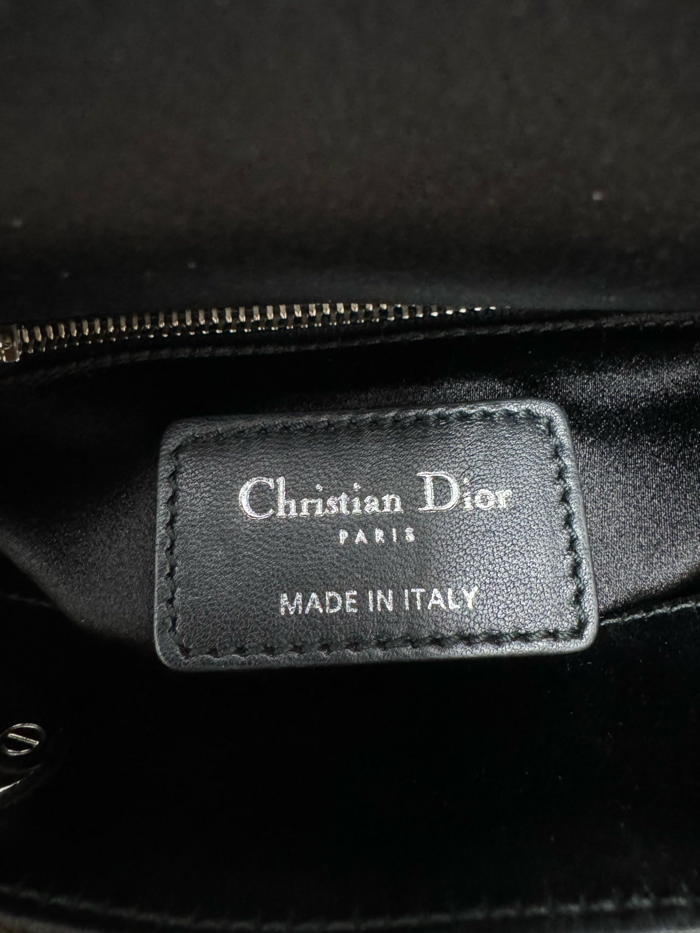 Dior - Lady Dior - Silk satin, lace, and sequins - Yellow - (mini)