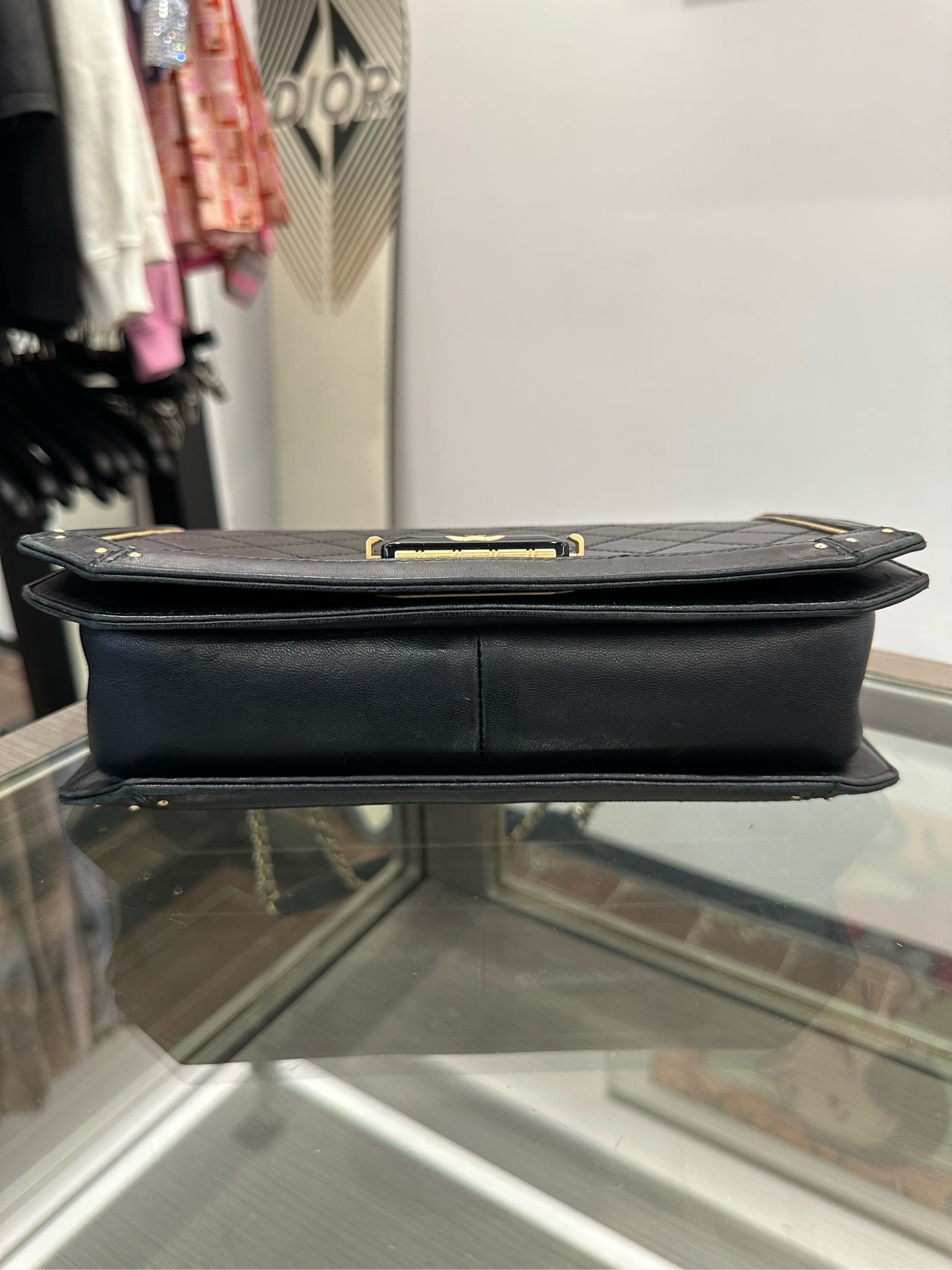 Chanel - Palace Enamel Clasp Flap Bag - Leather - Black - (mini)