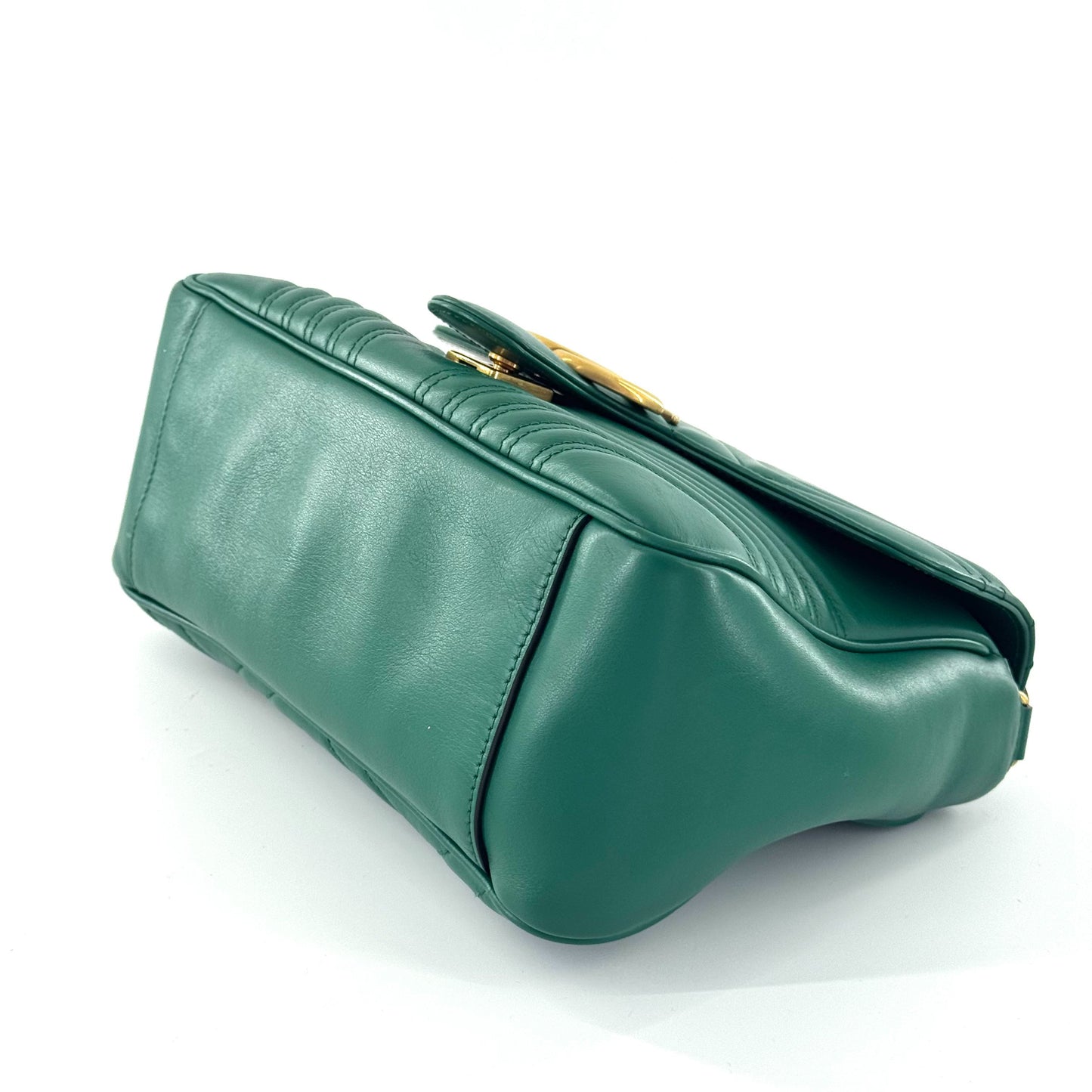 Gucci - Marmont Top Handle - Leather - Green - (medium)